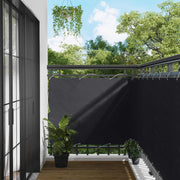 Balcony ekran Crna 120 x 200 cm PU prekriveni oksford alu