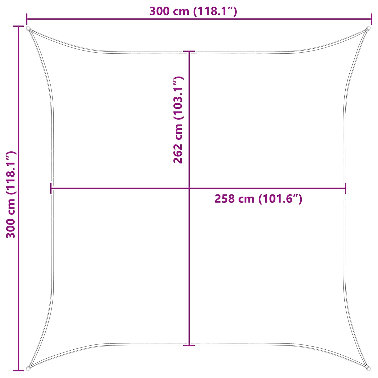 Jedro za sunce Žuta i bijela 3 x 3 m 100% poliester Oxford