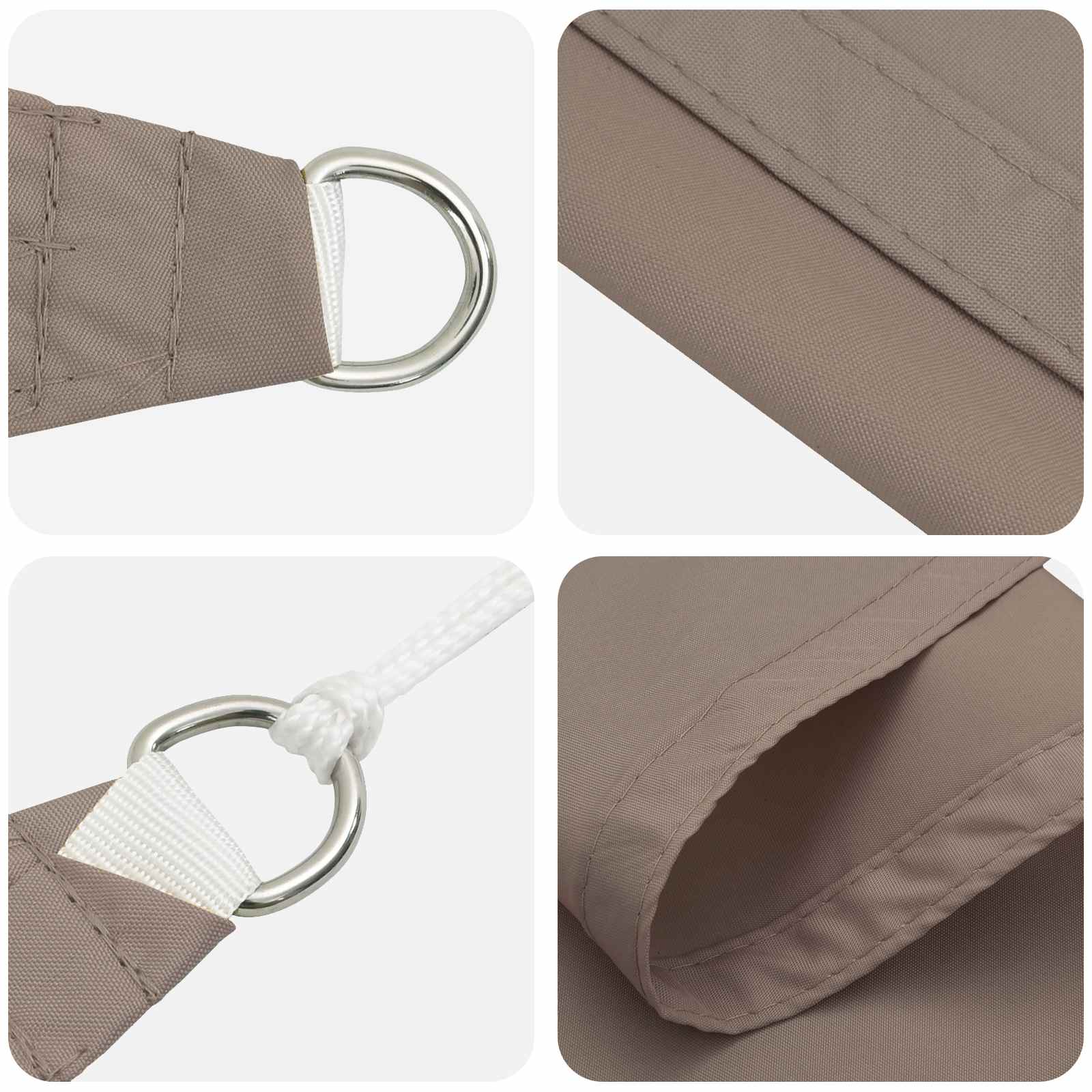 Jedro za sunce Sivosmeđa 6 x 2 m 100% poliester Oxford