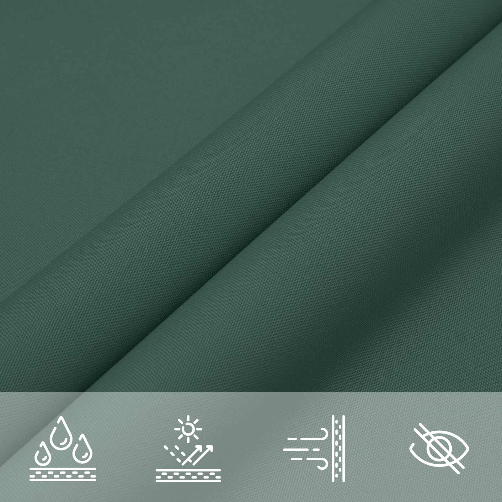 Jedro za sunce Tamnozelena 2 x 6 m 100% poliester Oxford