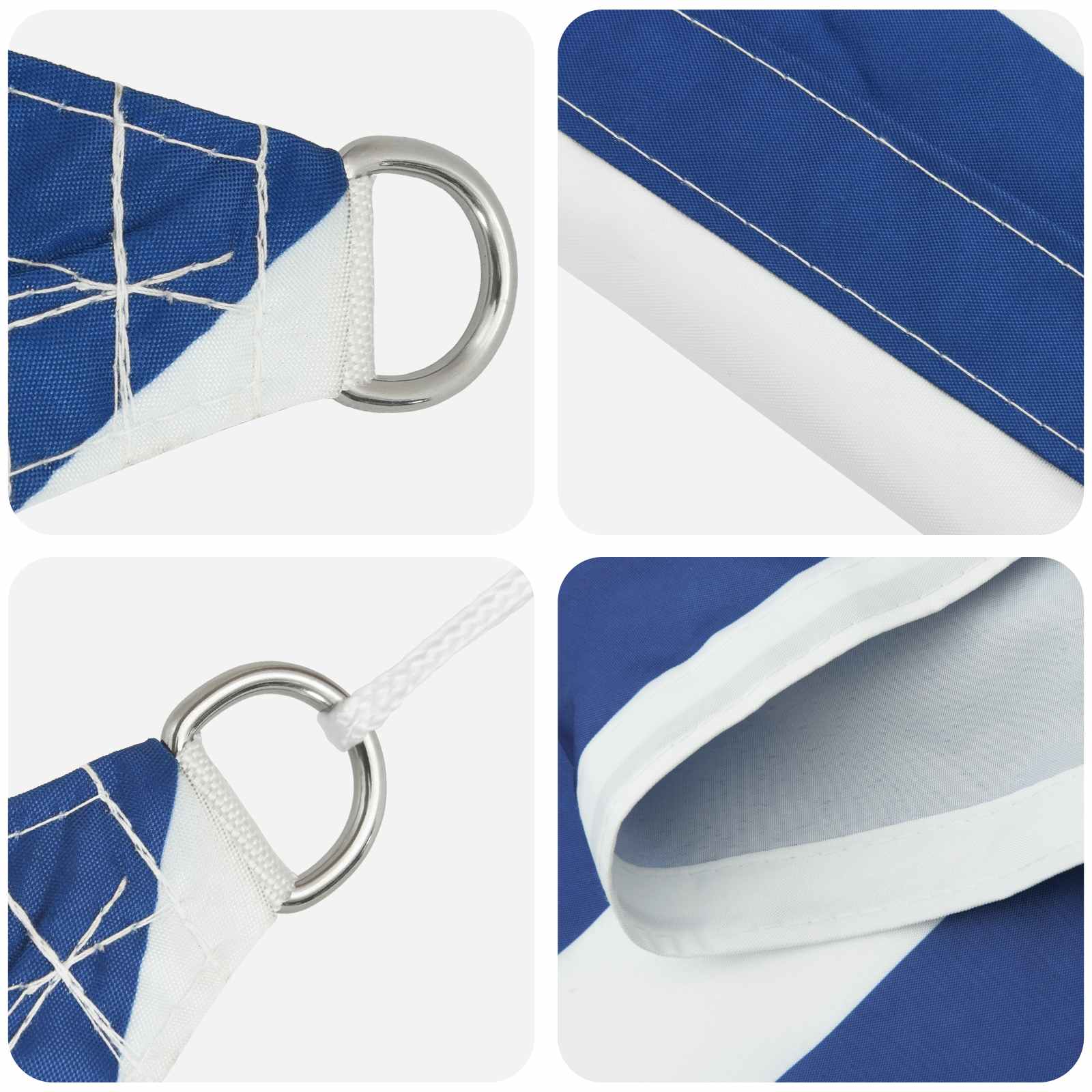 Jedro za sunce Plava i bijela 4 x 2,5 m 100% poliester Oxford