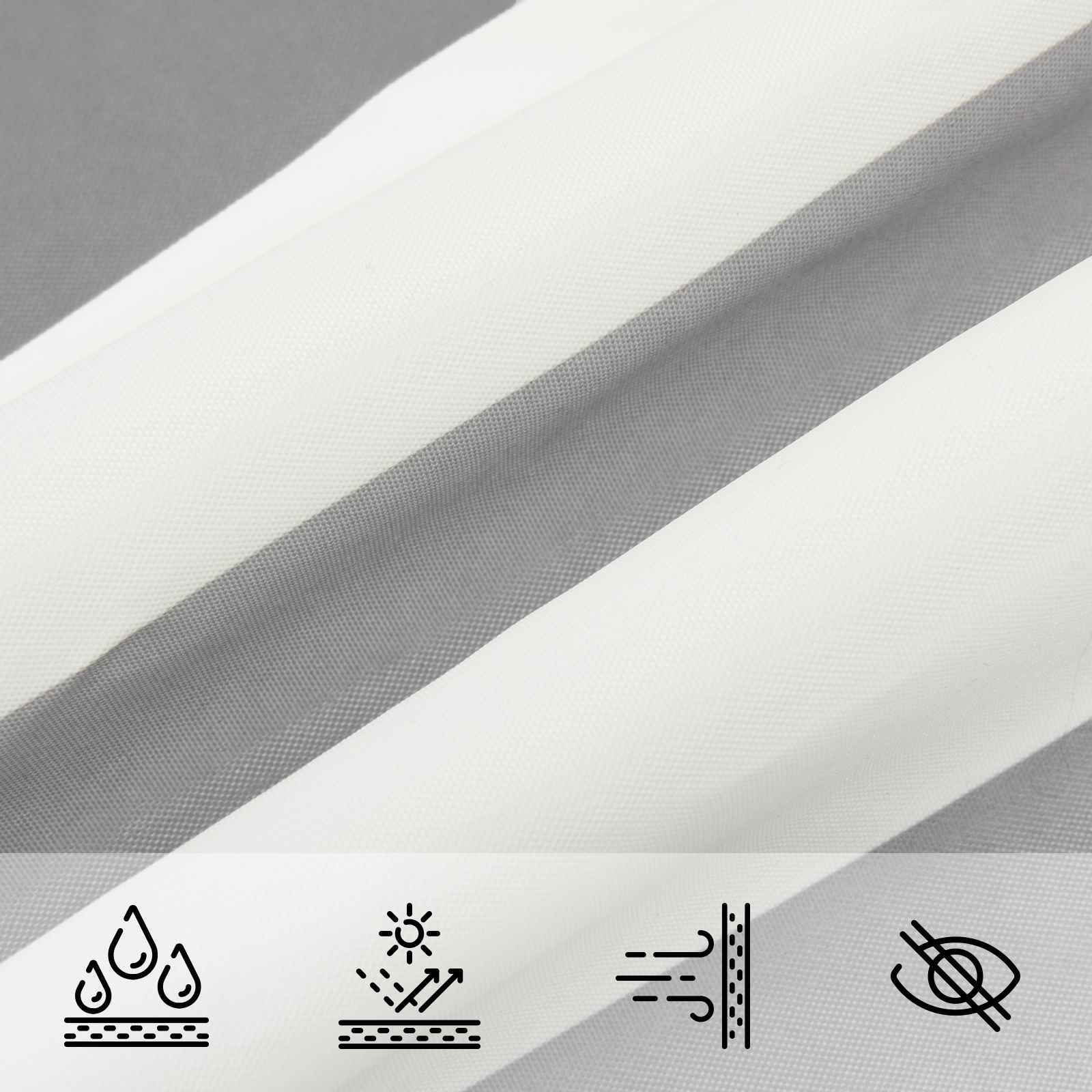 Jedro za sunce Svijetlo siva i bijela. 4,5 x 2,5 m