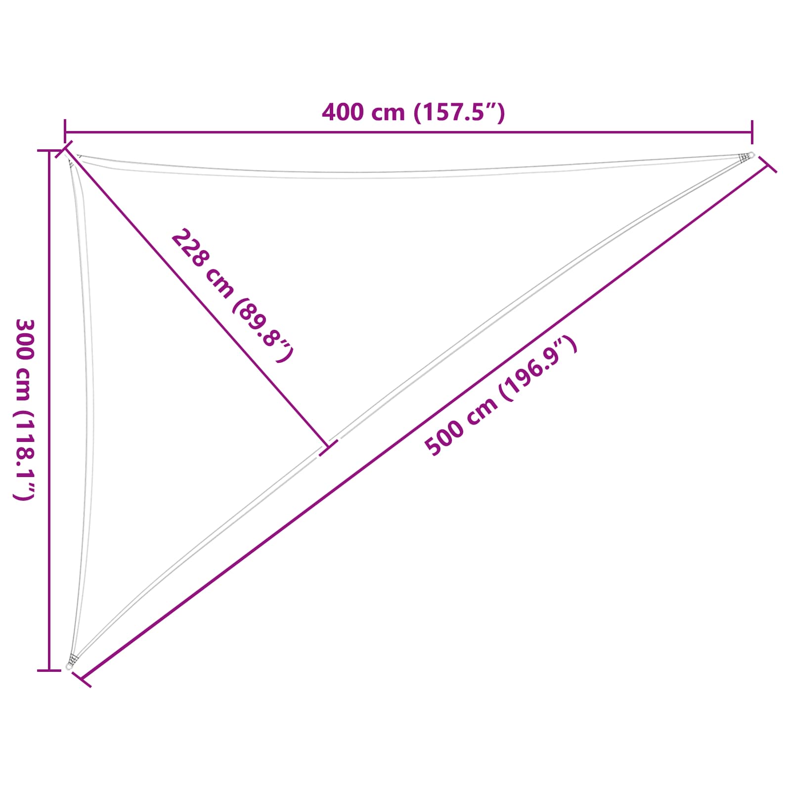 Jedro za sunce Plava i bijela 3 x 4 x 5 m 100% poliester Oxford