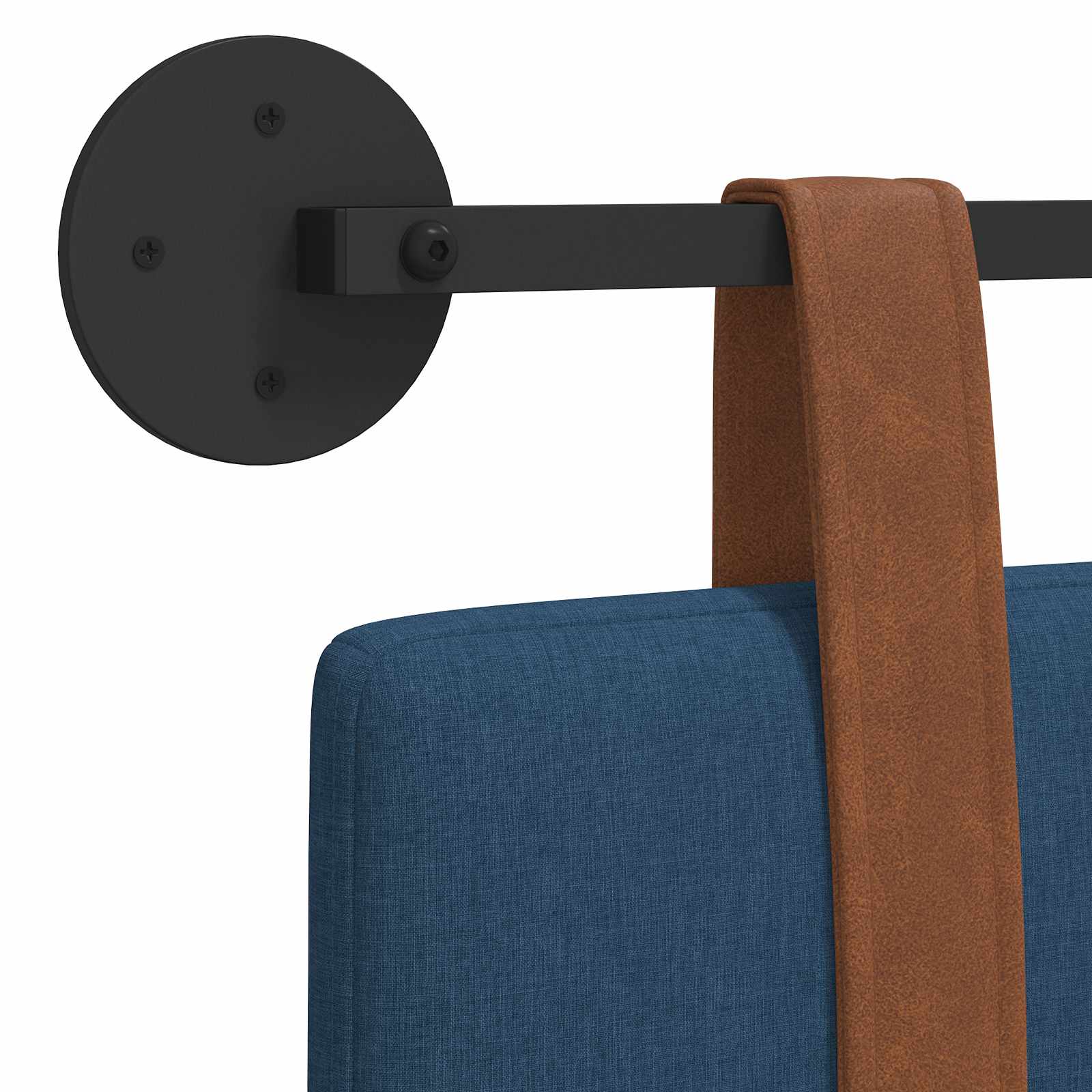 Viseće uzglavlje kreveta Plava Antikni PU