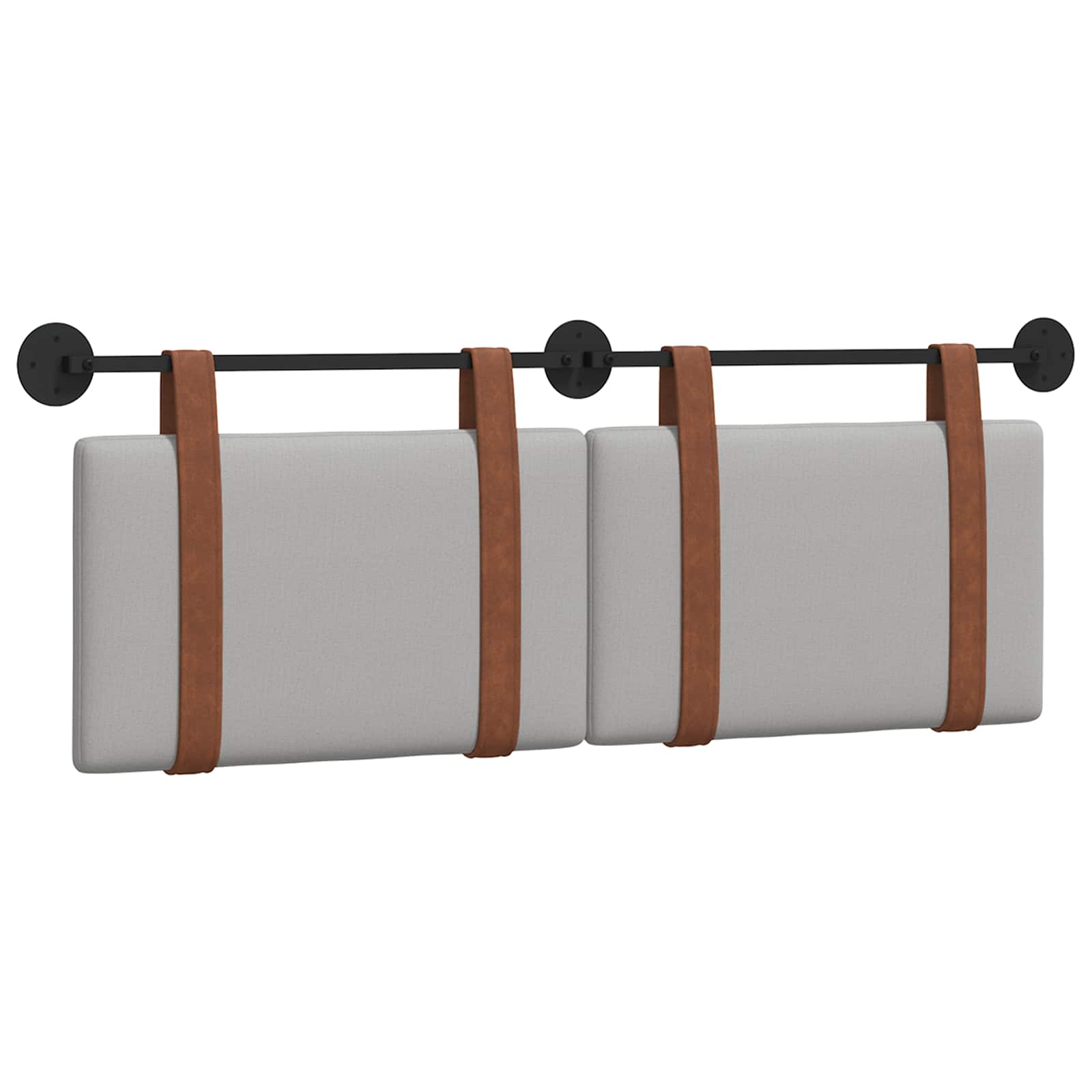 Držeće uzglavlje Zidne Oblačnosiva 130 x 55 x 5 cm Antikni PU