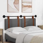 Držeće uzglavlje Zidne Tamno siva 130 x 55 x 5 cm Antikni PU
