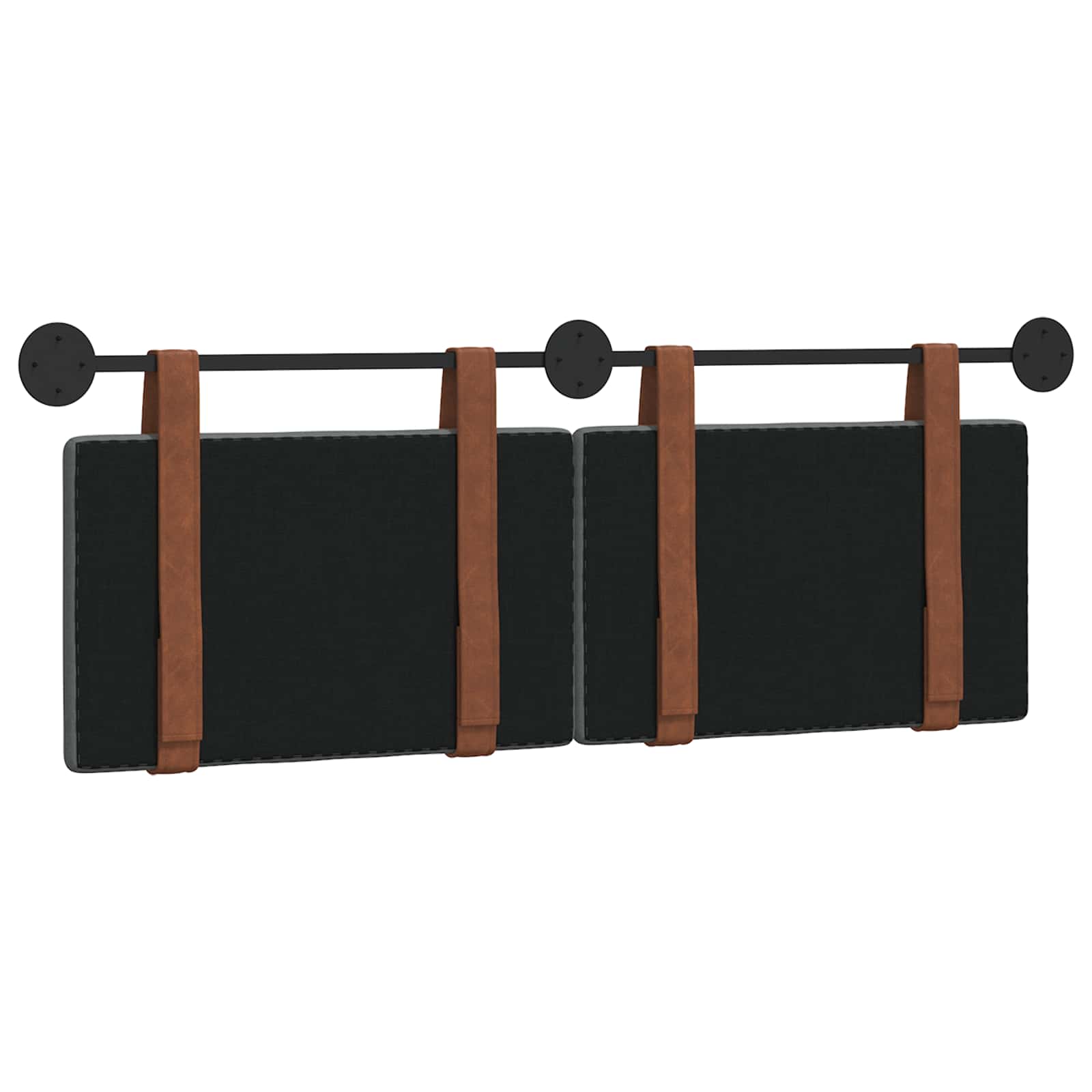 Držeće uzglavlje Zidne Tamno siva 130 x 55 x 5 cm Antikni PU