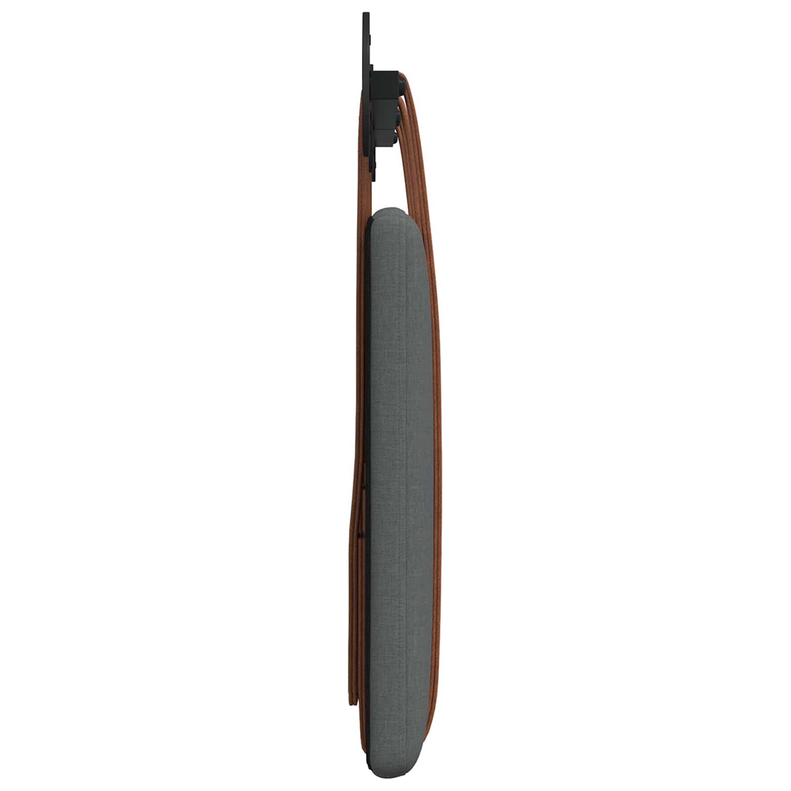 Držeće uzglavlje Zidne Tamno siva 130 x 55 x 5 cm Antikni PU