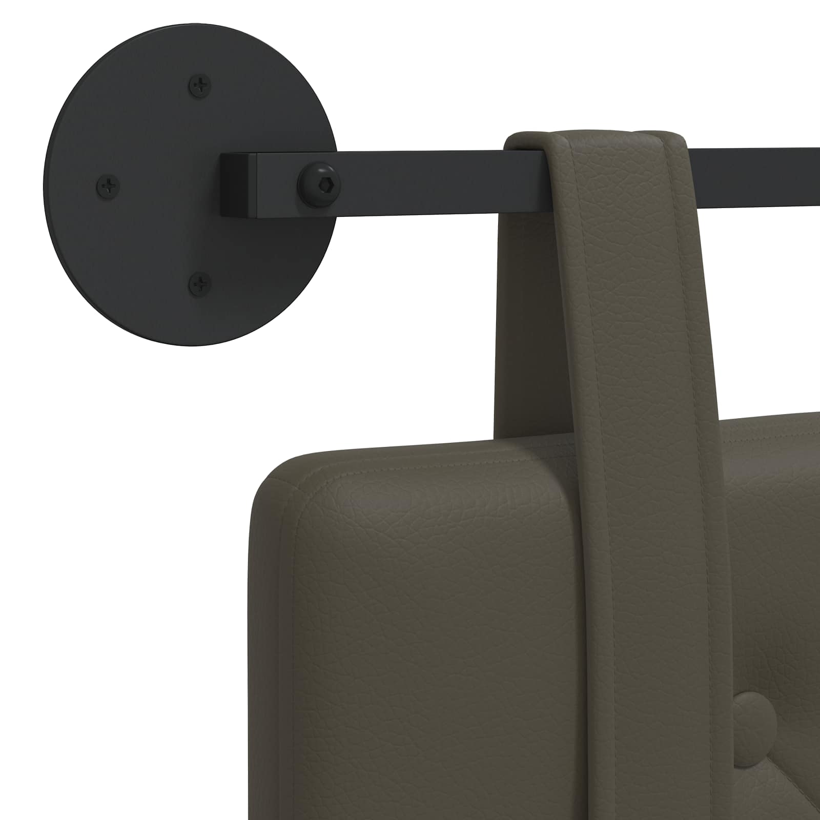 Viseće uzglavlje kreveta Sivi Umjetna koža