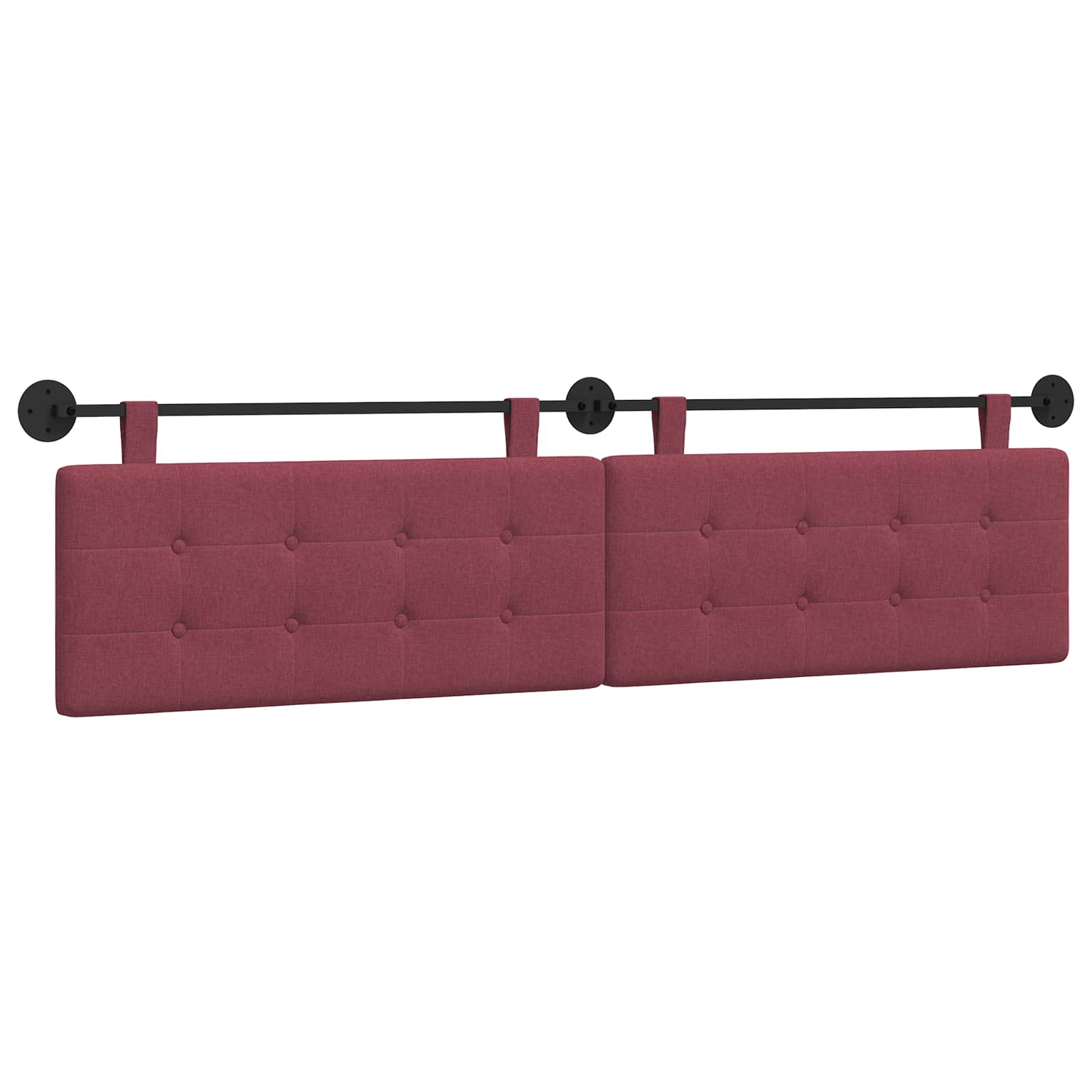 Viseće uzglavlje kreveta Vinska crvena Tkanina