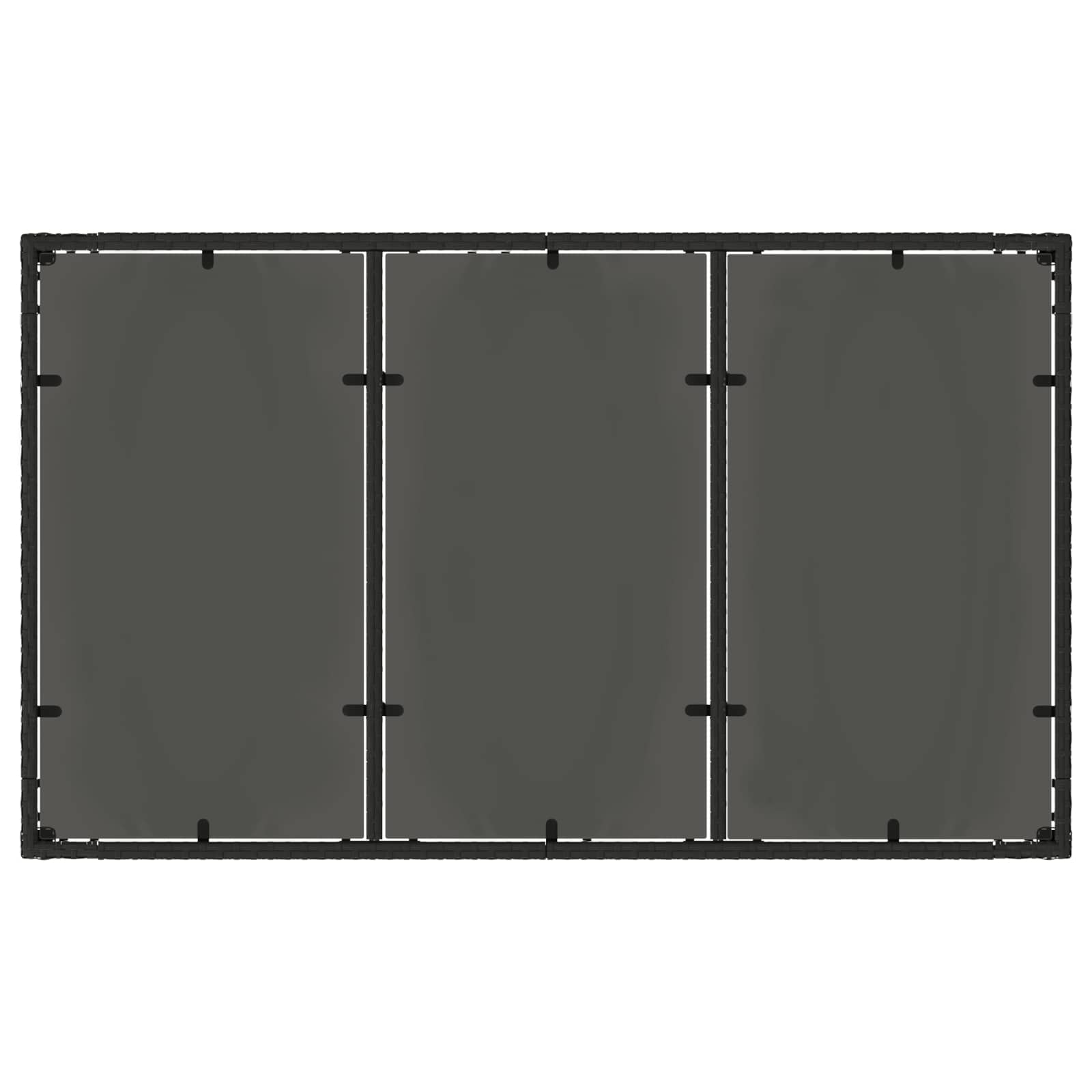 Vanjski set za objedovanje 5 pcs Crna i krem-bijela