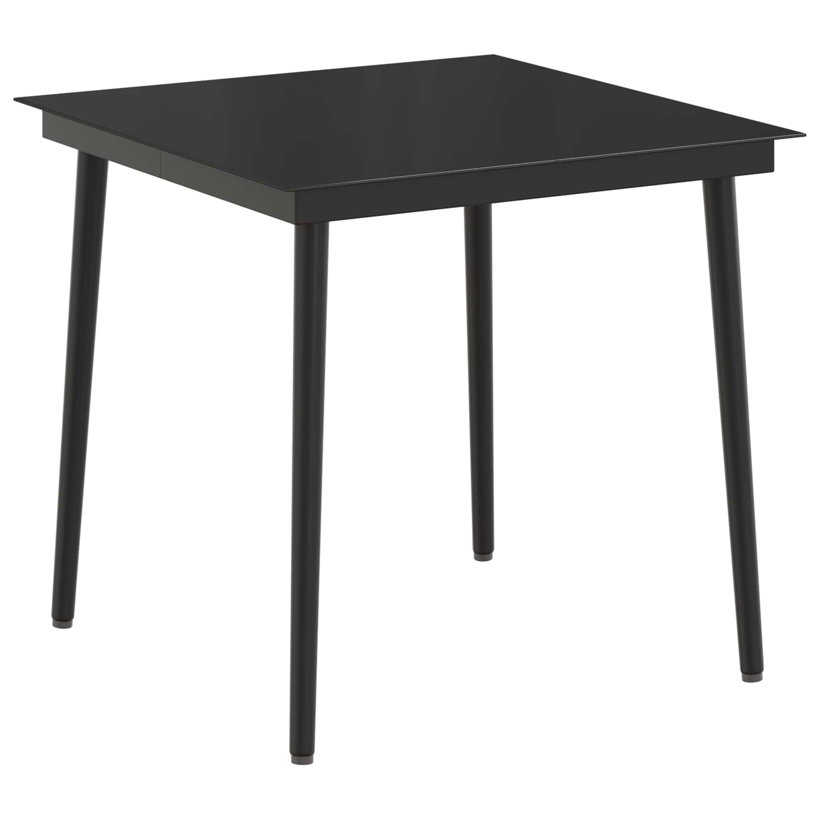 Set stolića za sofu s jastukom s jastukom 3 pcs Crna