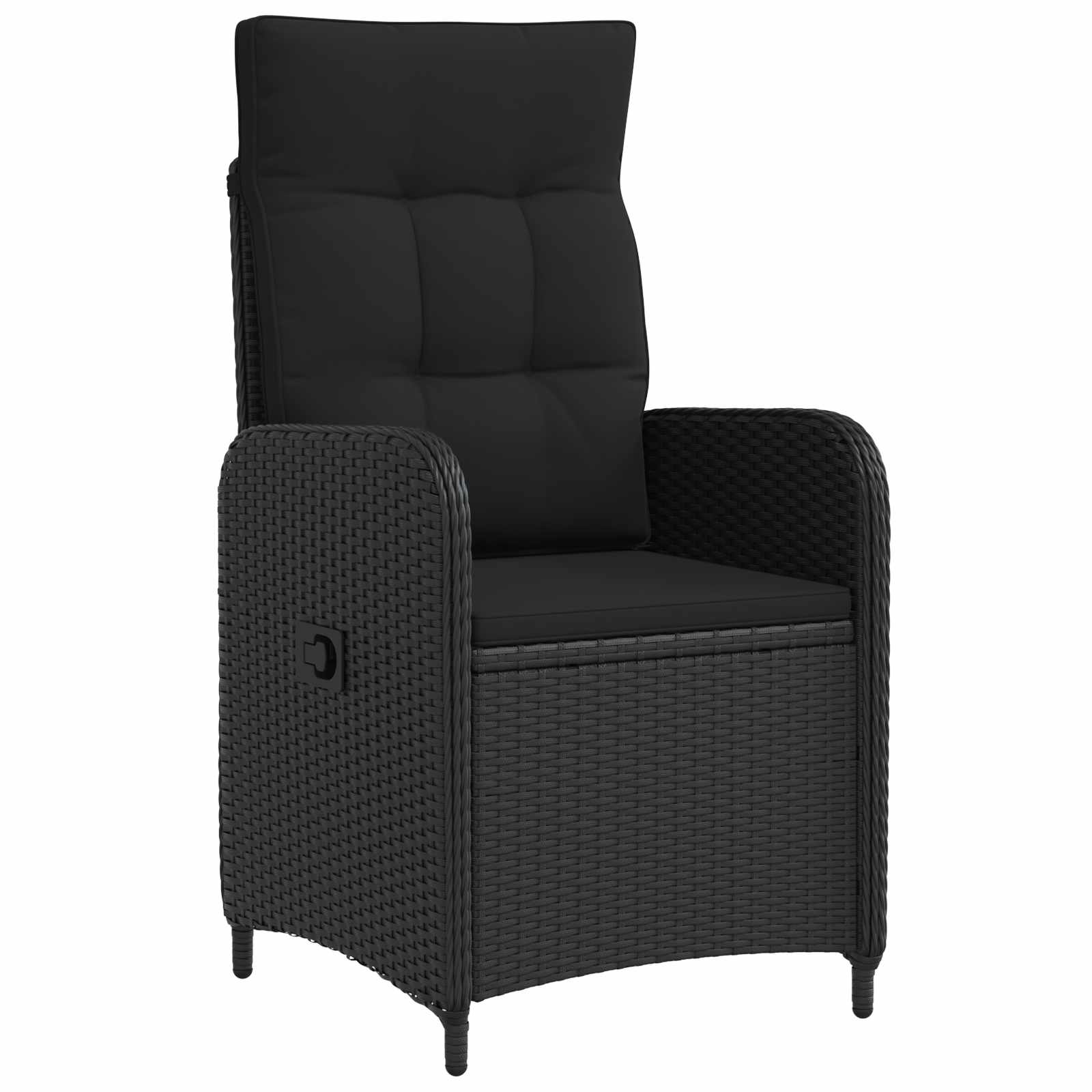 Set stolića za sofu s jastukom s jastukom 5 pcs Crna