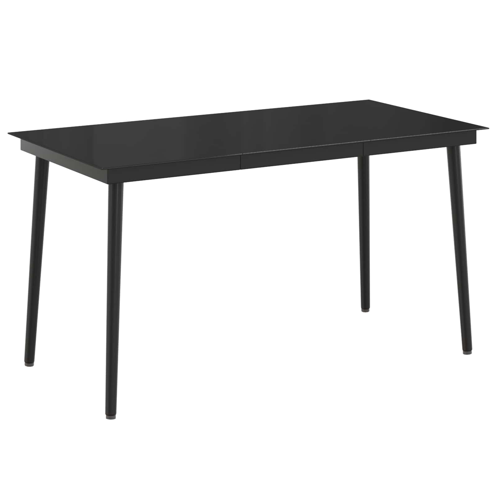 Set stolića za sofu s jastukom 7 pcs Crna i krem-bijela