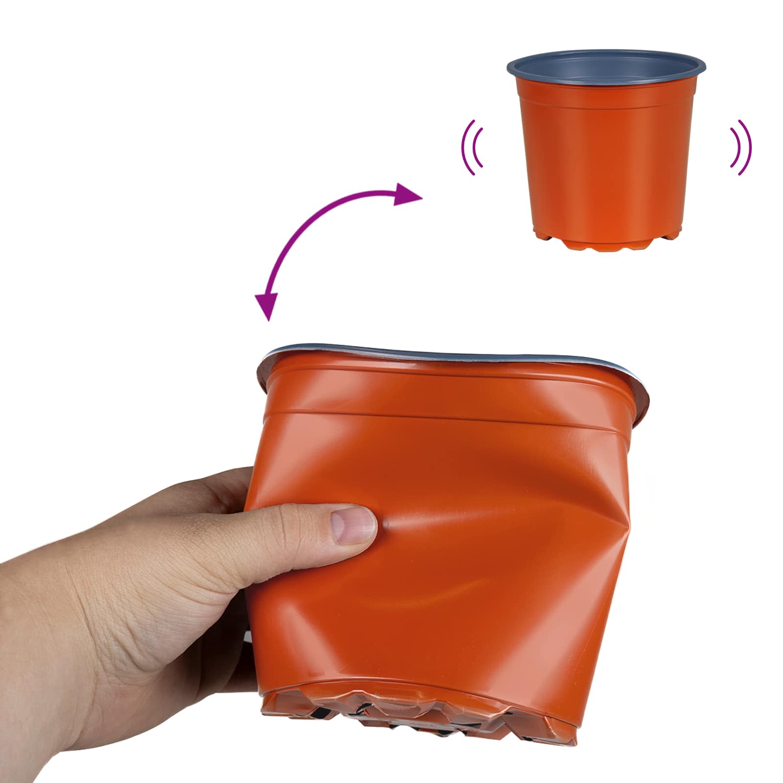 Lonac za cvijeće 50 pcs Terakota Ø 15 x 13 cm Plastika