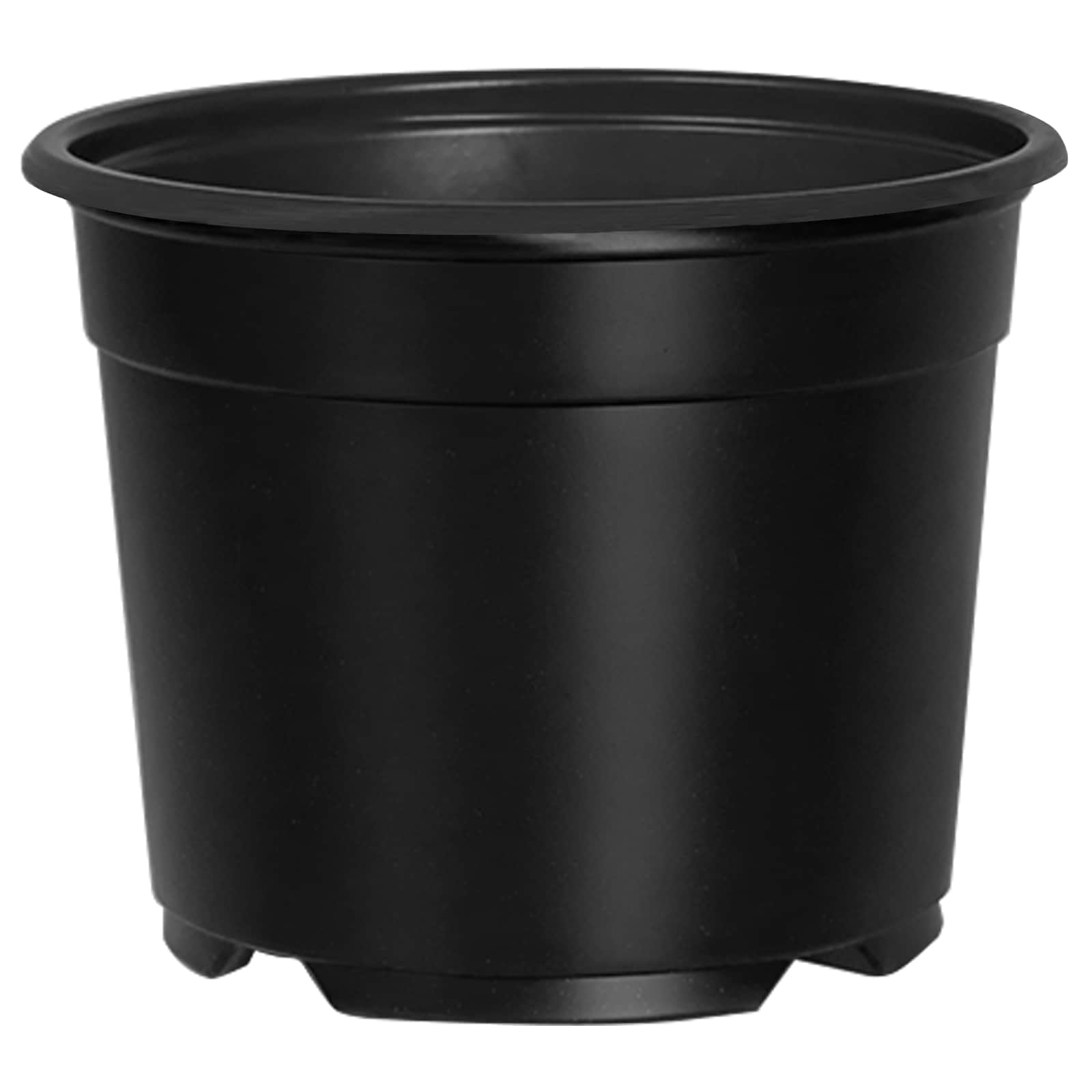 Okrugla saksija za cveće 100 pcs Crna Ø 10 x 8 cm Plastika