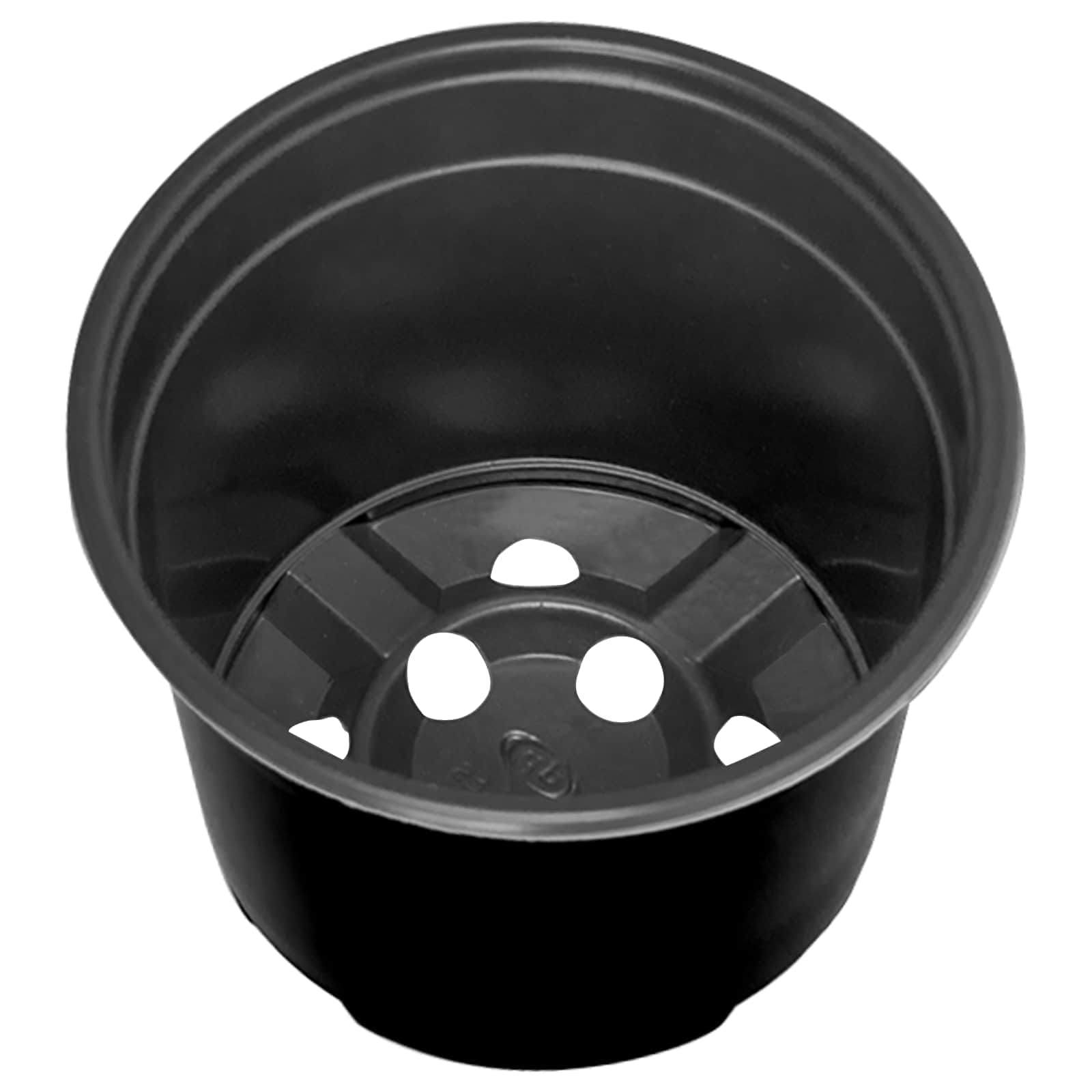 Okrugla saksija za cveće 100 pcs Crna Ø 10 x 8 cm Plastika