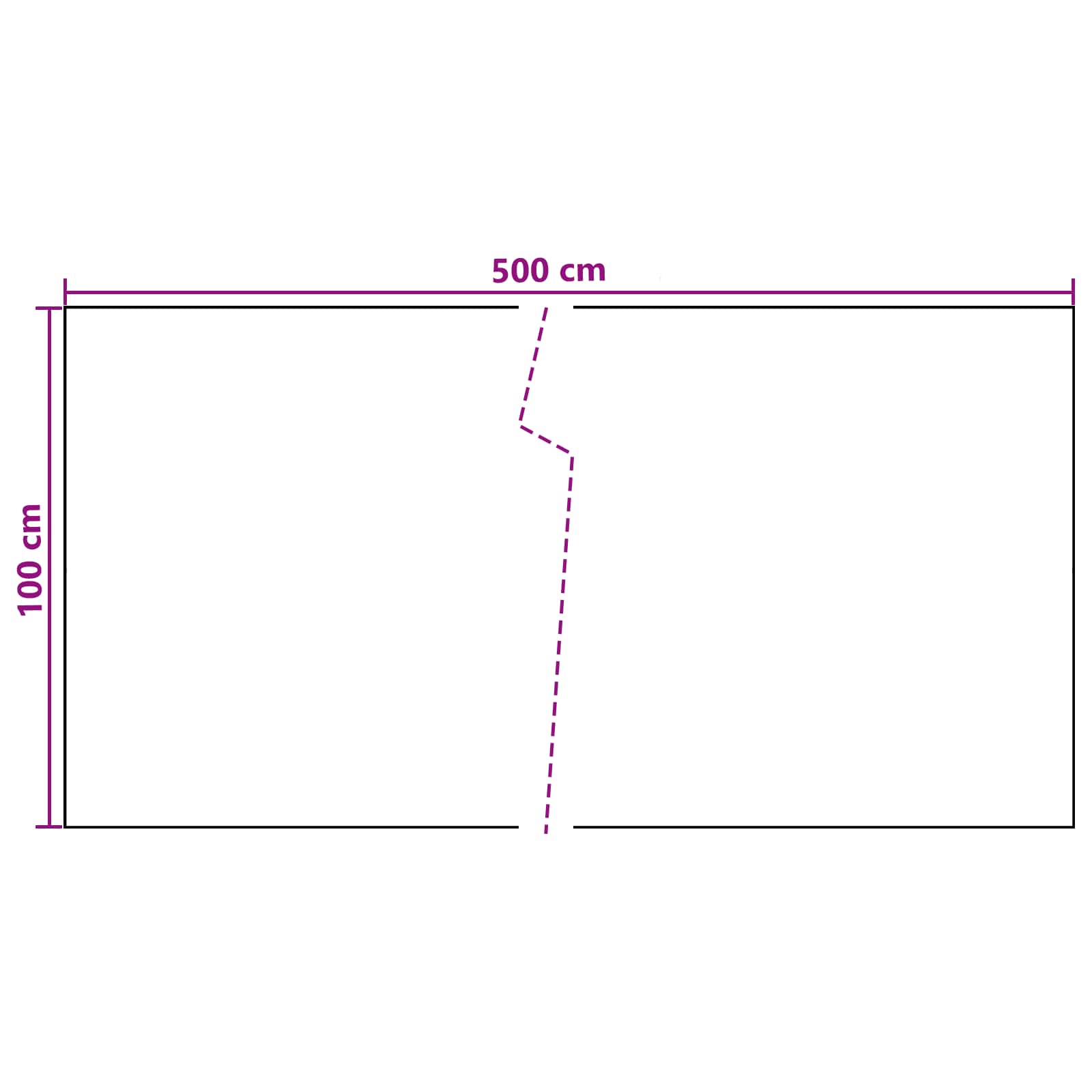 Balcony ekran Tamnosiva 500 x 100 cm poliratan