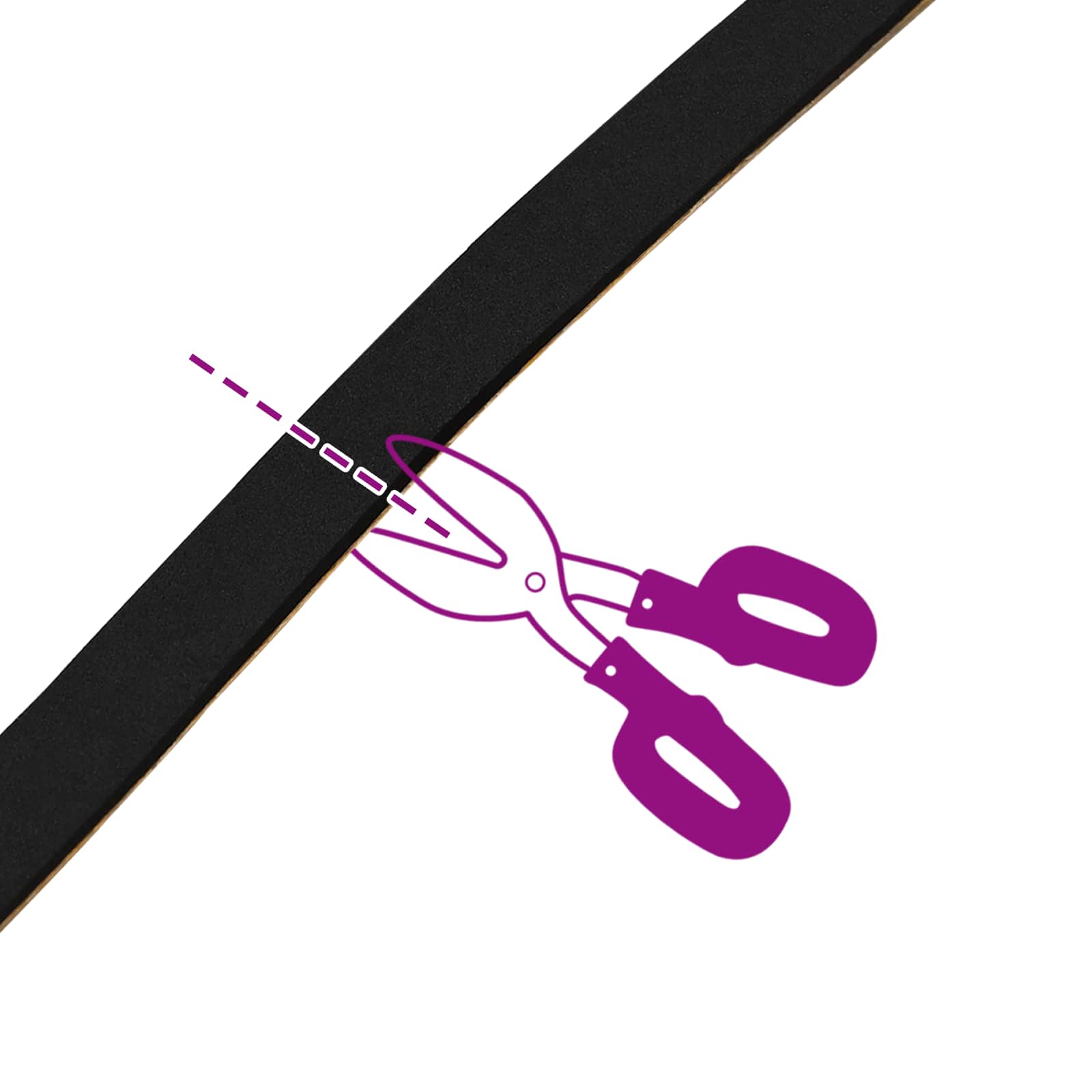 Samoljepljiva pjenasta traka 10 pcs Crna 10mm x 10m CR pjena