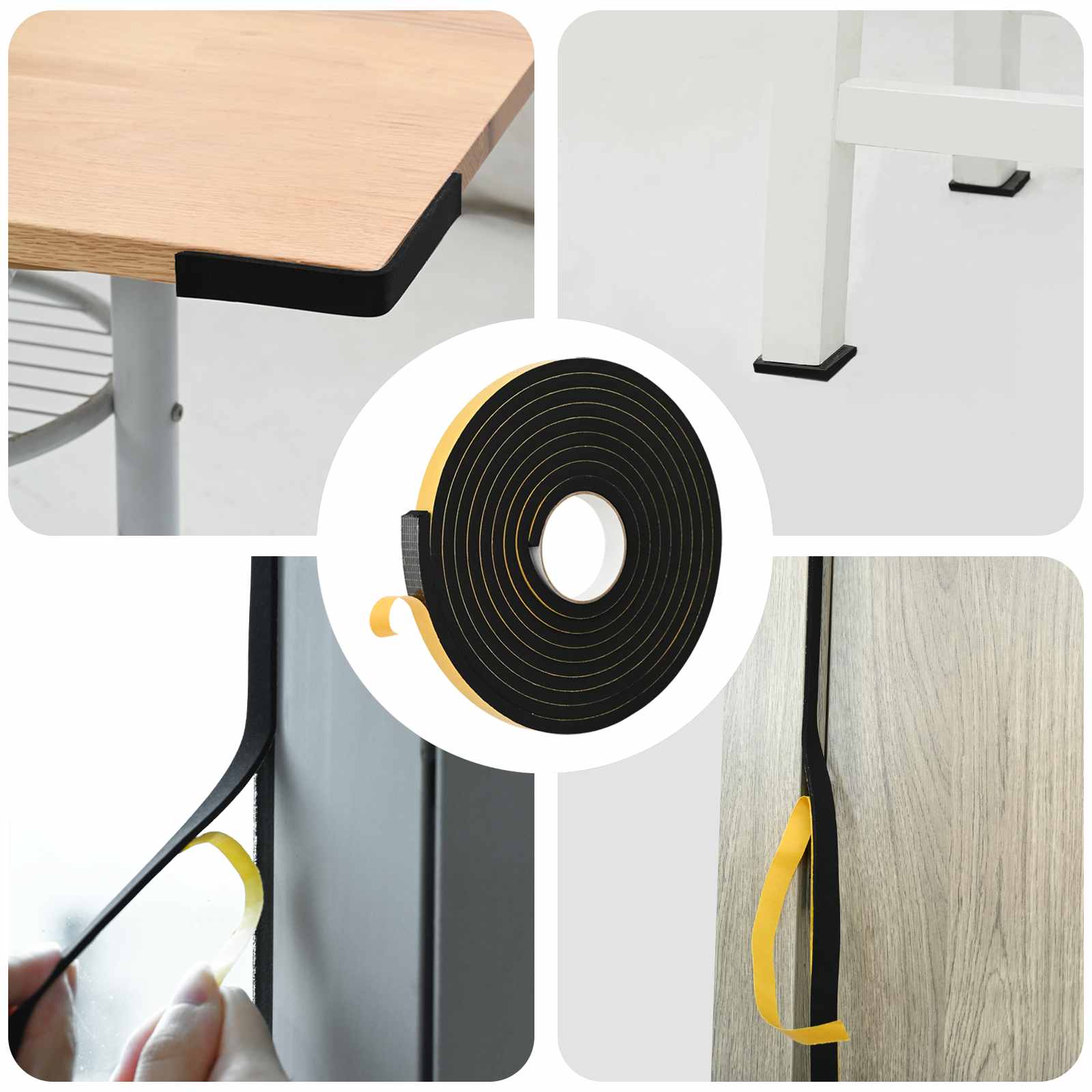 Samoljepljiva pjenasta traka 20 pcs Crna 15mm x 5m CR pjena