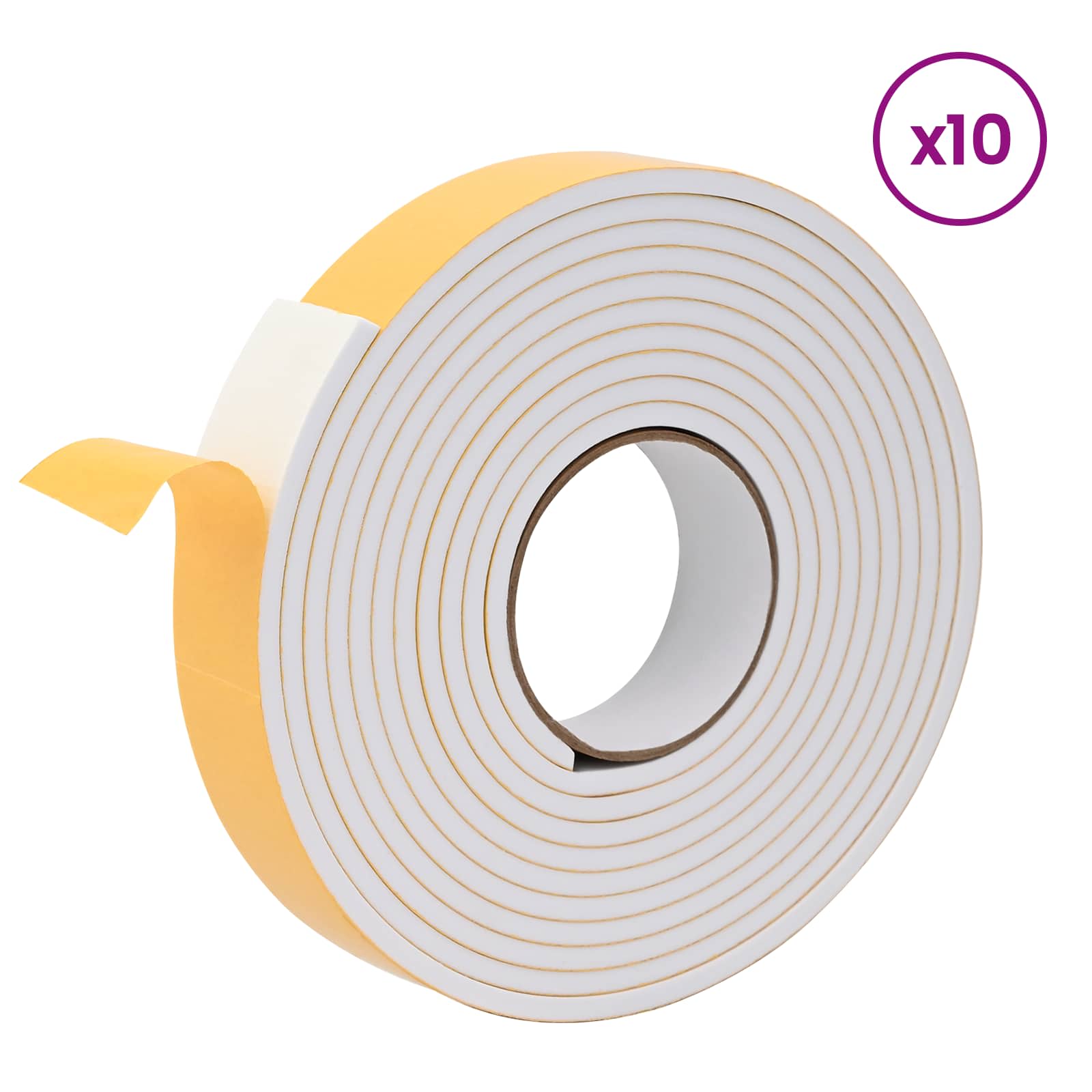 Samoljepljiva pjenasta traka 10 pcs Bijela 30mm x 5m CR pjena