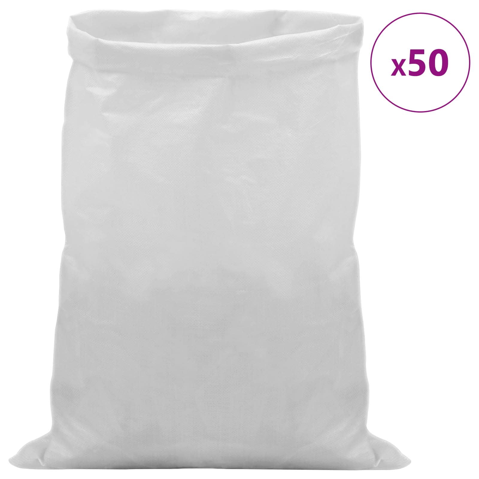 Tkanine vreće 50 pcs Bijela 30 x 45 cm PP