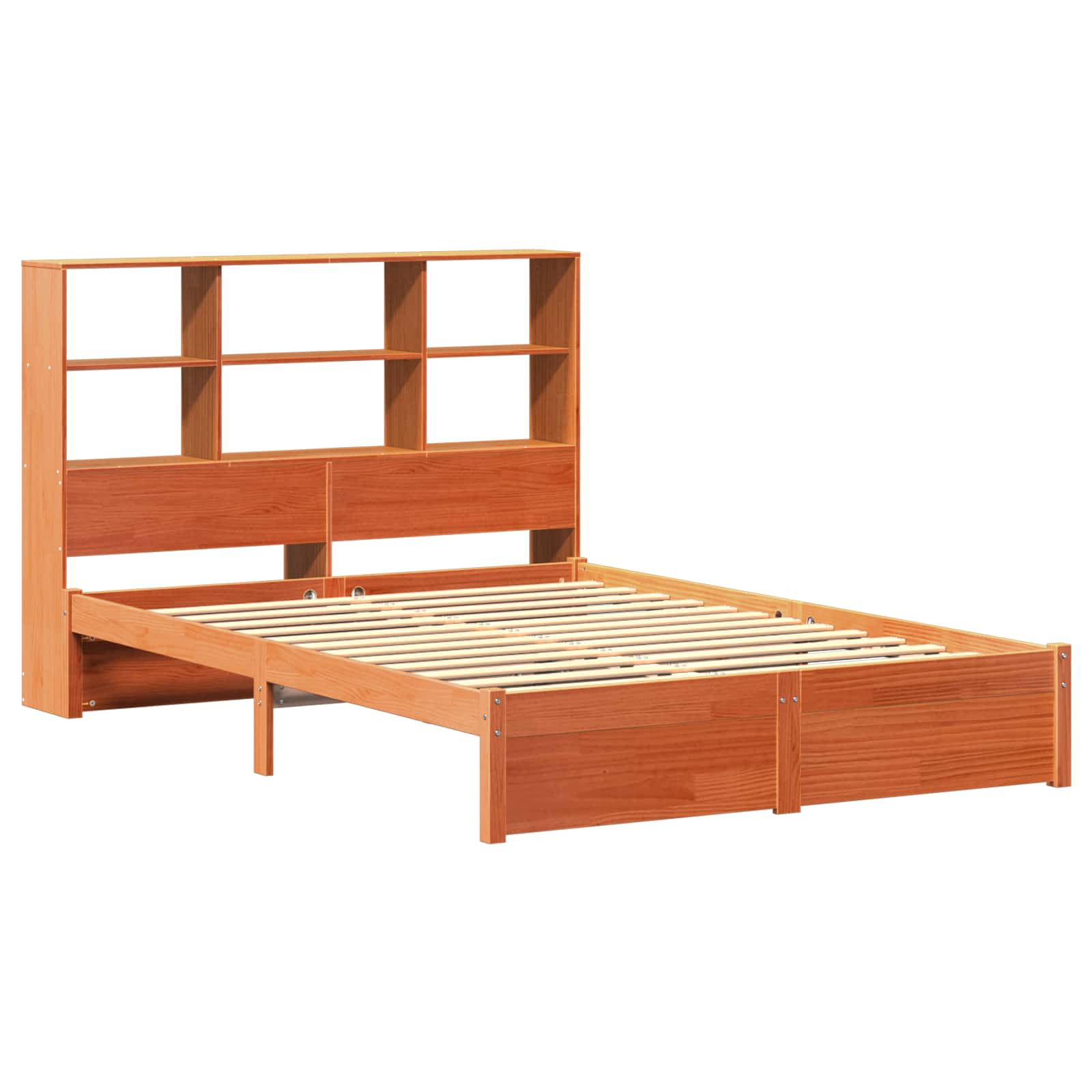 Krevet s okvirom i spremnikom s uzglavljem Vosak Smeđa