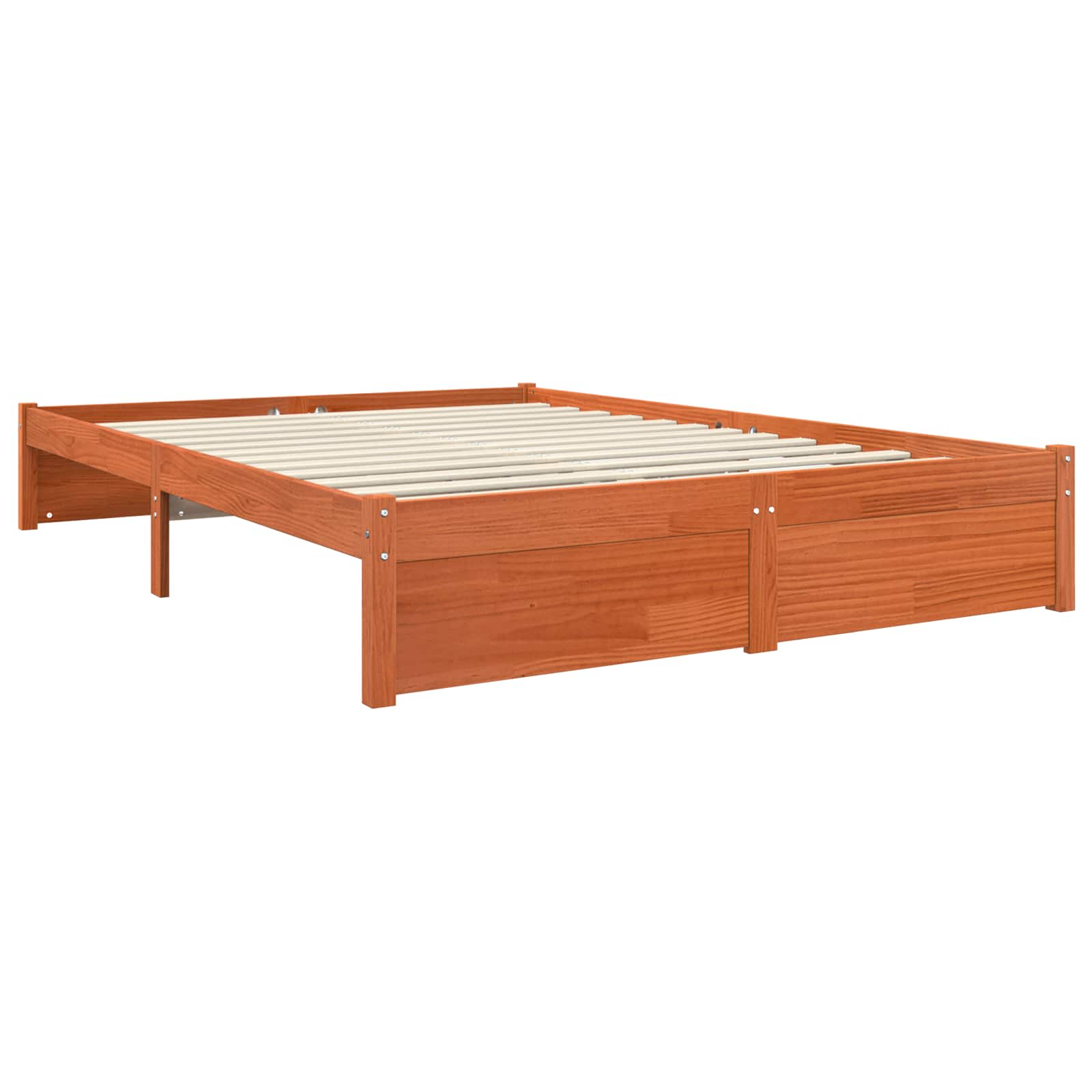 Polica za knjige Krevetski okvir Vosak Smeđa 200 x 140 cm