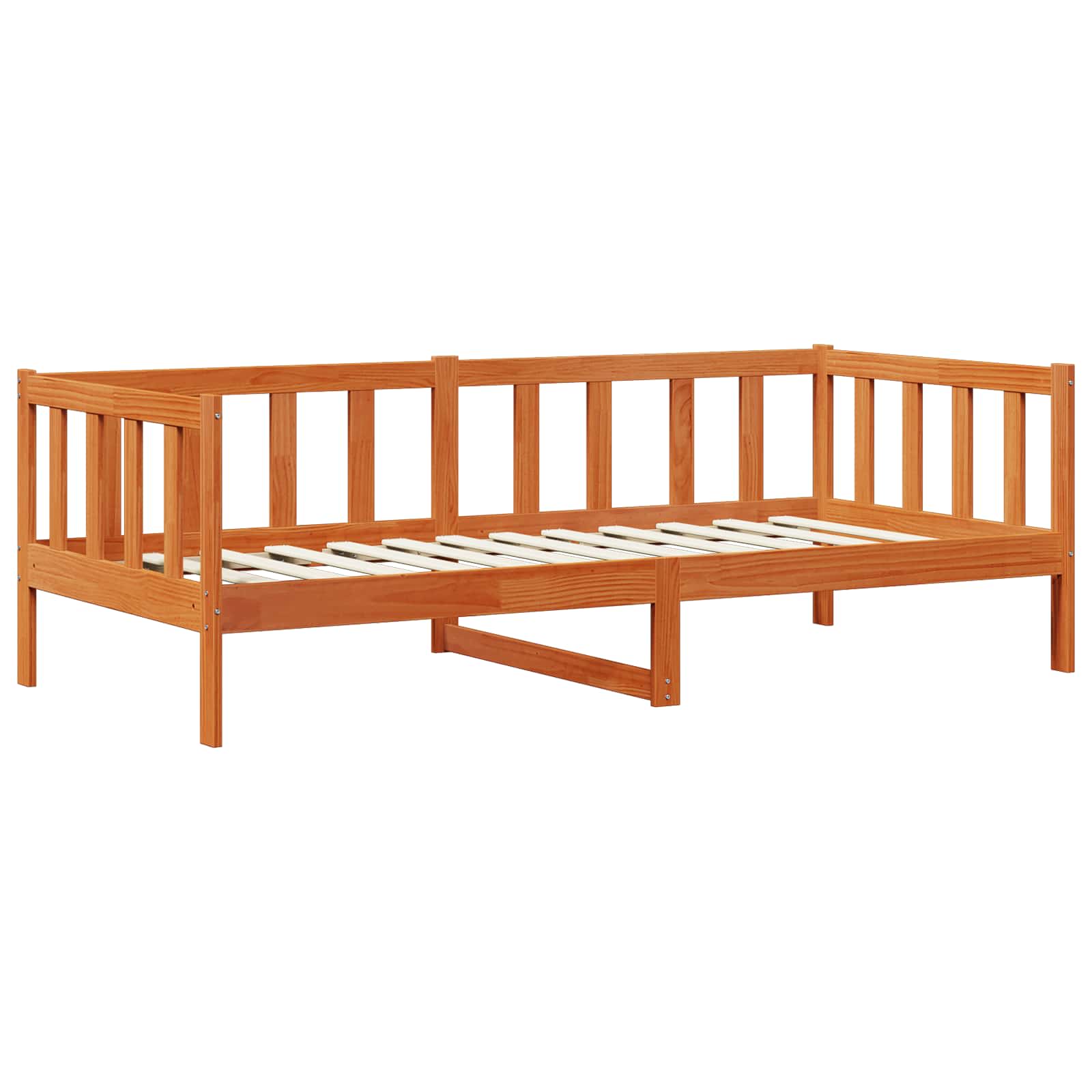 Set Dnevnog Kreveta 3 pcs Vosak Smeđa Masivna borovina