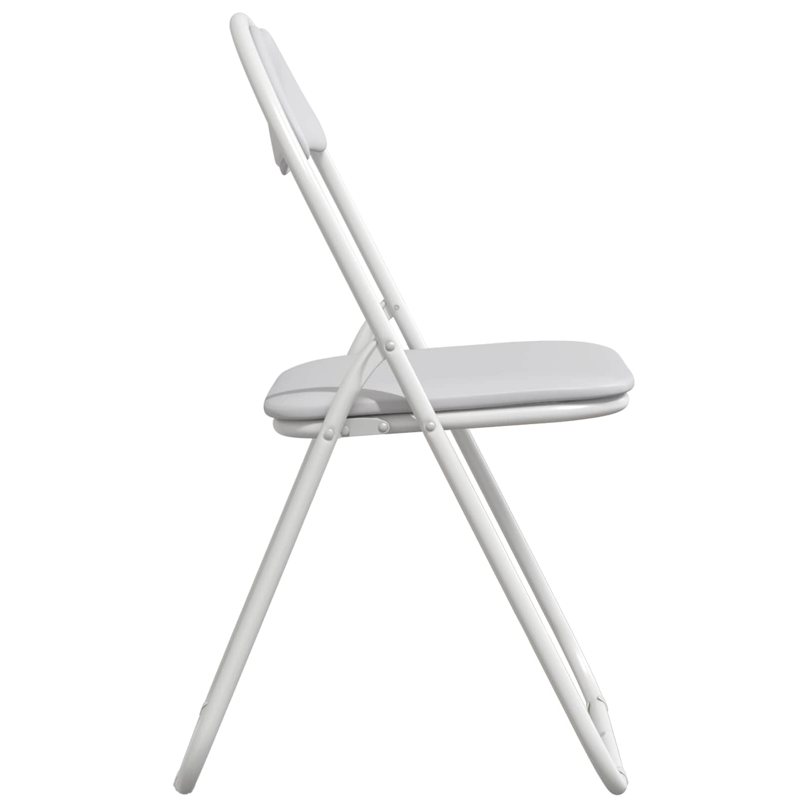 Sklopiva stolica 2 pcs Bijela i siva 48 x 43,5 x 81 cm