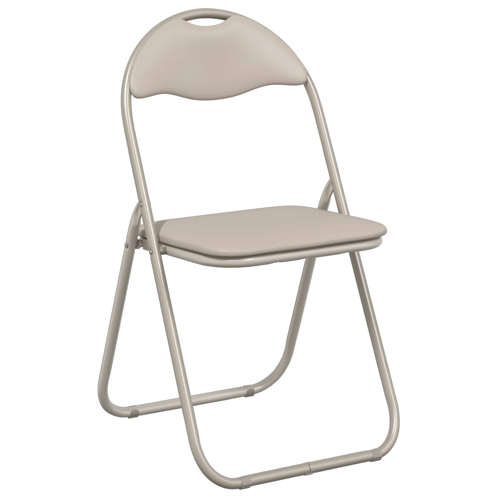Sklopiva stolica 8 pcs Pijesak 48 x 43,5 x 81 cm Lažna koža