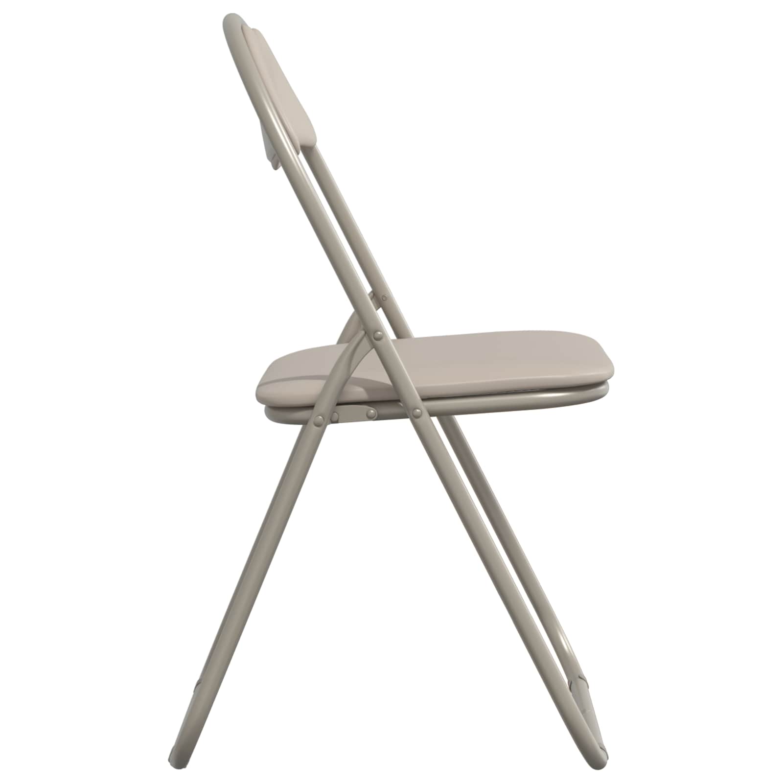 Sklopiva stolica 8 pcs Pijesak 48 x 43,5 x 81 cm Lažna koža