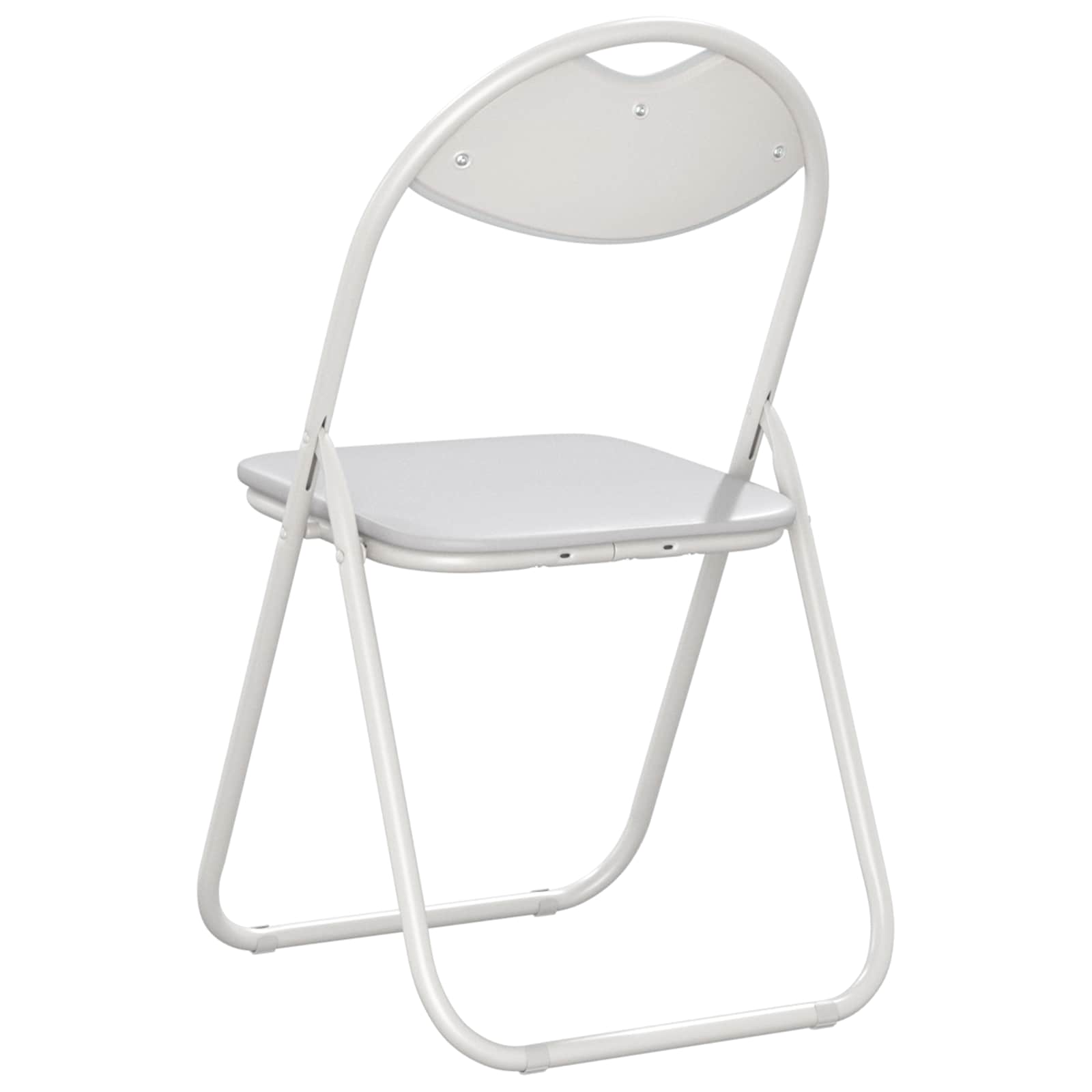 Sklopiva stolica 2 pcs Bijeli 48 x 43,5 x 81 cm Lažna koža