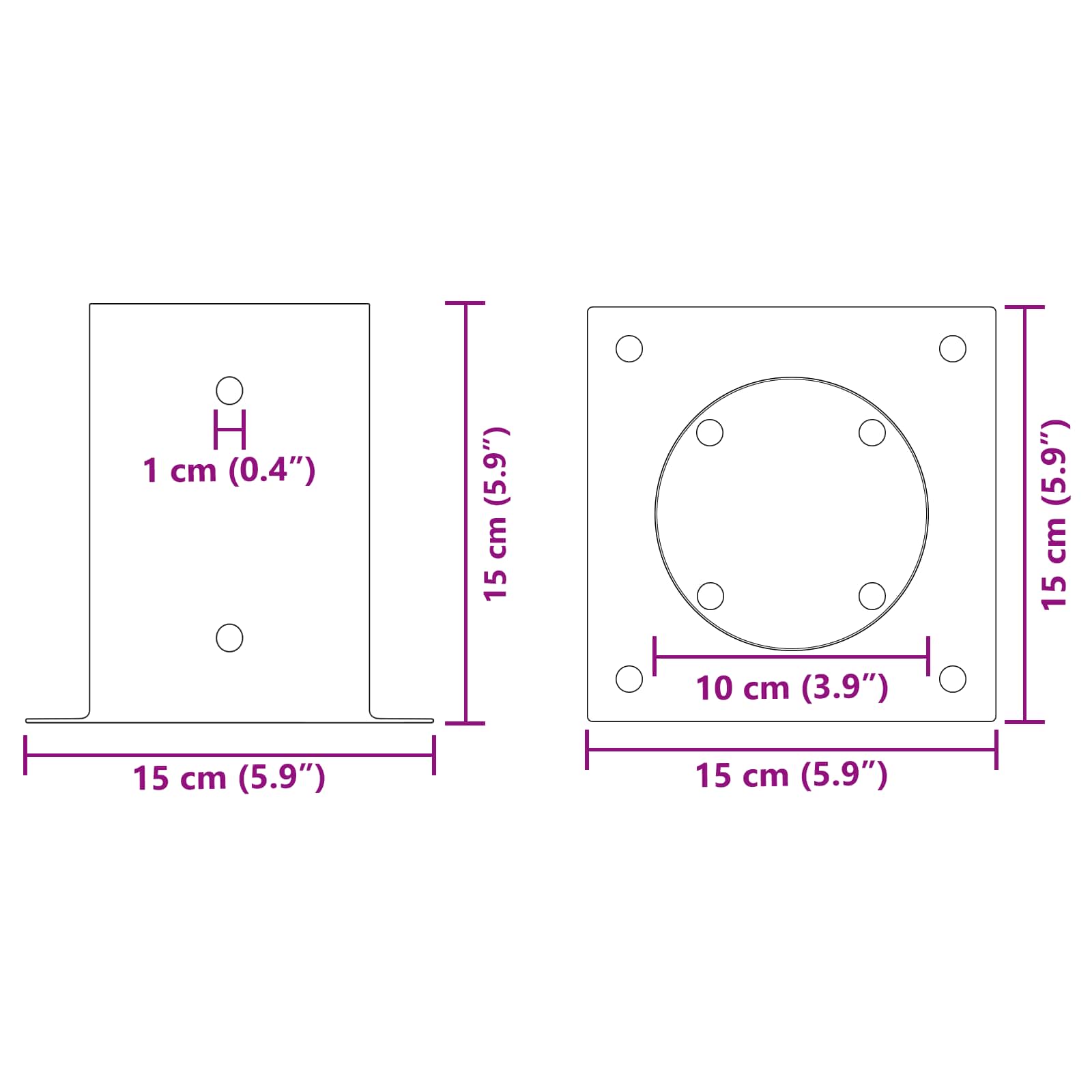 Okrugli sidrište u zemlji 12 pcs Srebrna 15 x 15 x 15 cm Metal