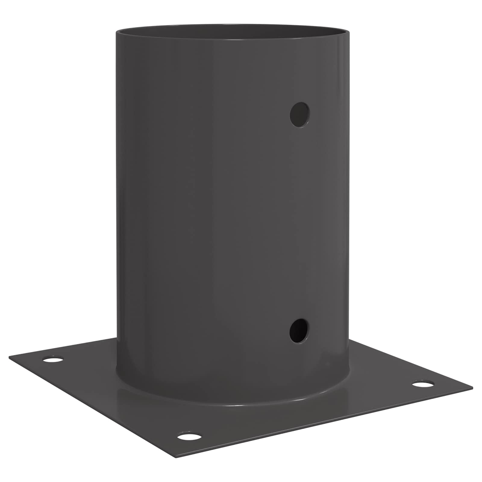 Okrugli sidrište u zemlji 12 pcs Antracit 15 x 15 x 15 cm Metal