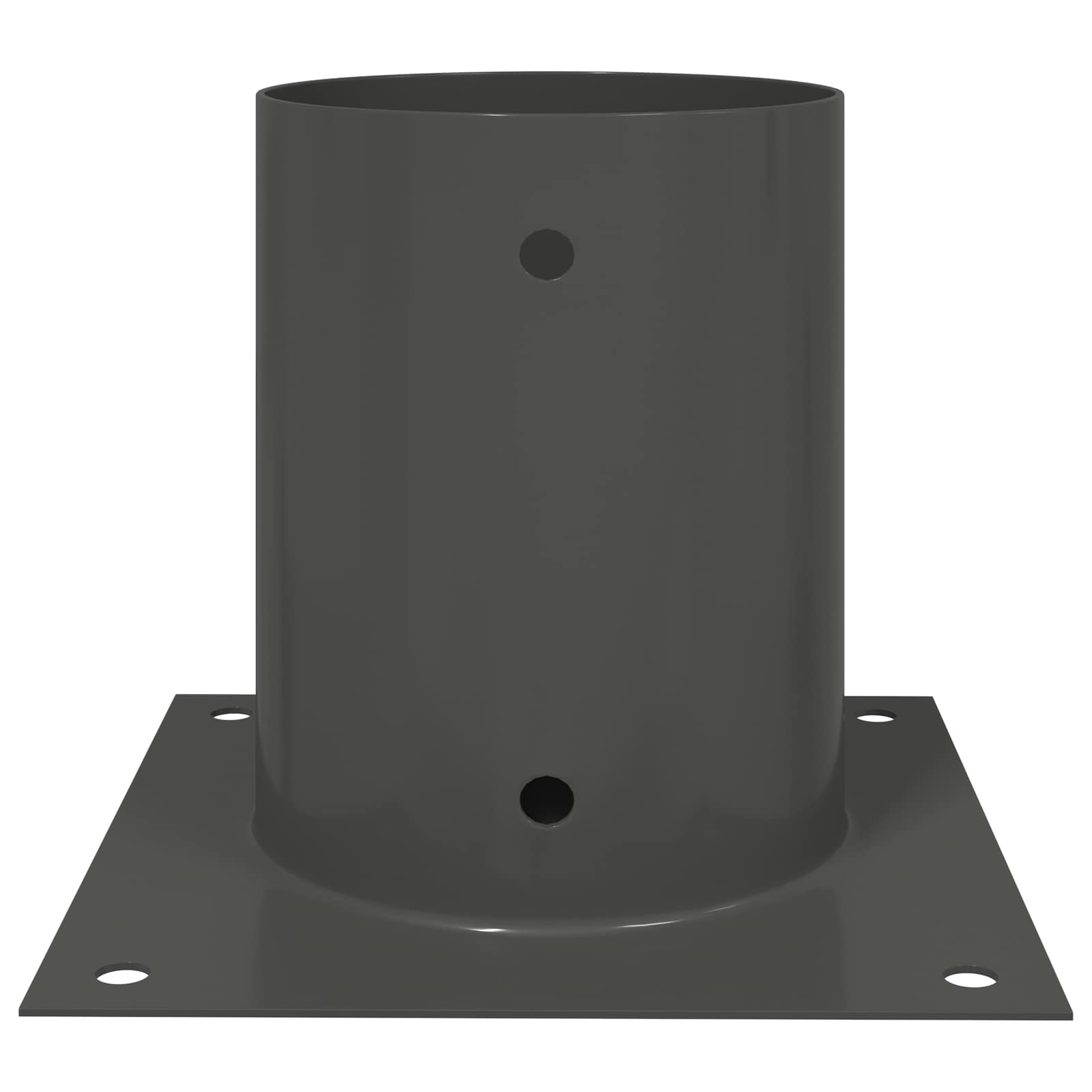 Okrugli sidrište u zemlji 12 pcs Antracit 18 x 18 x 15 cm Metal