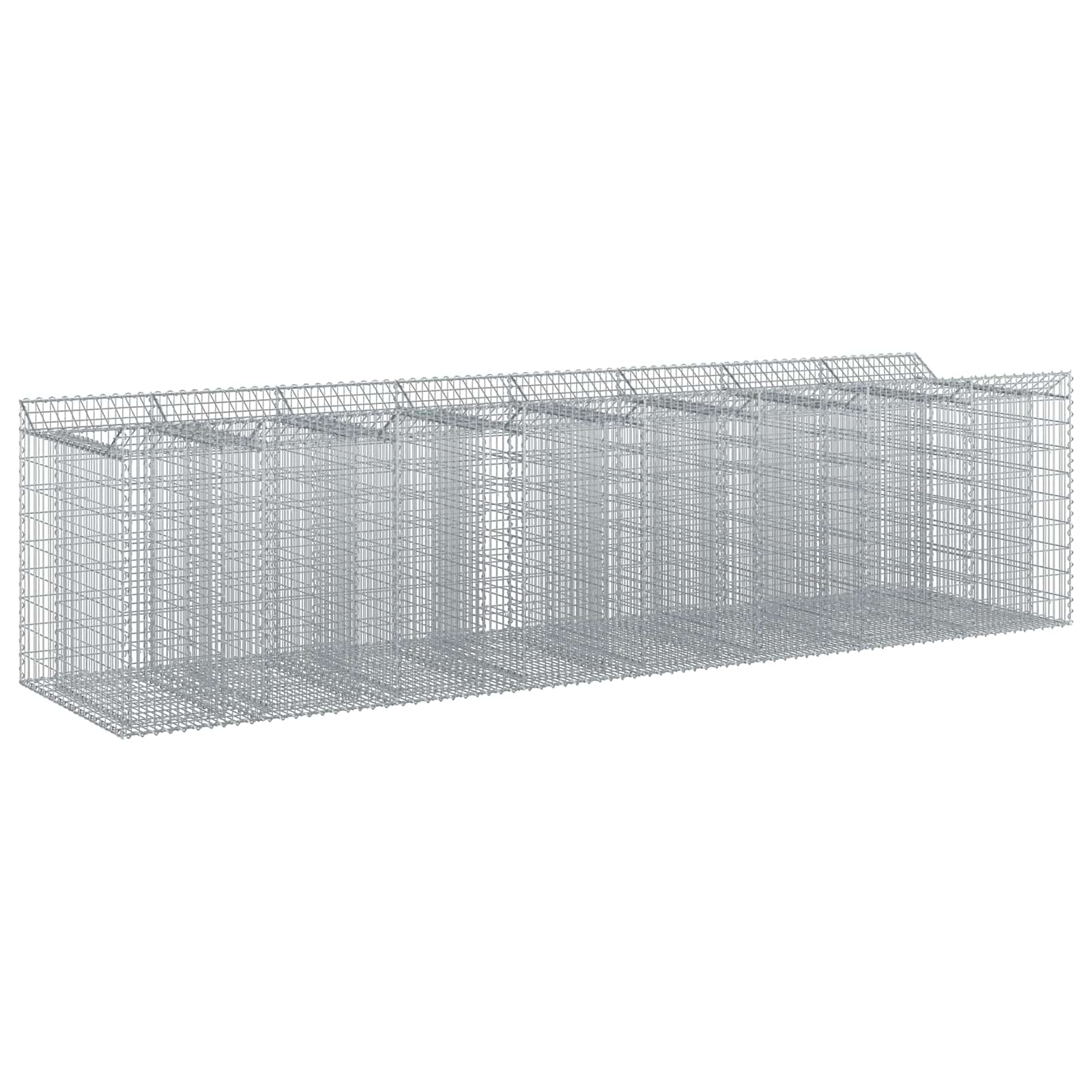 Gabionski uzdignuti krevet 4 pcs Srebrna