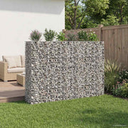 Gabionski uzdignuti krevet 3 pcs Srebrno 250 x 50 x 150 cm