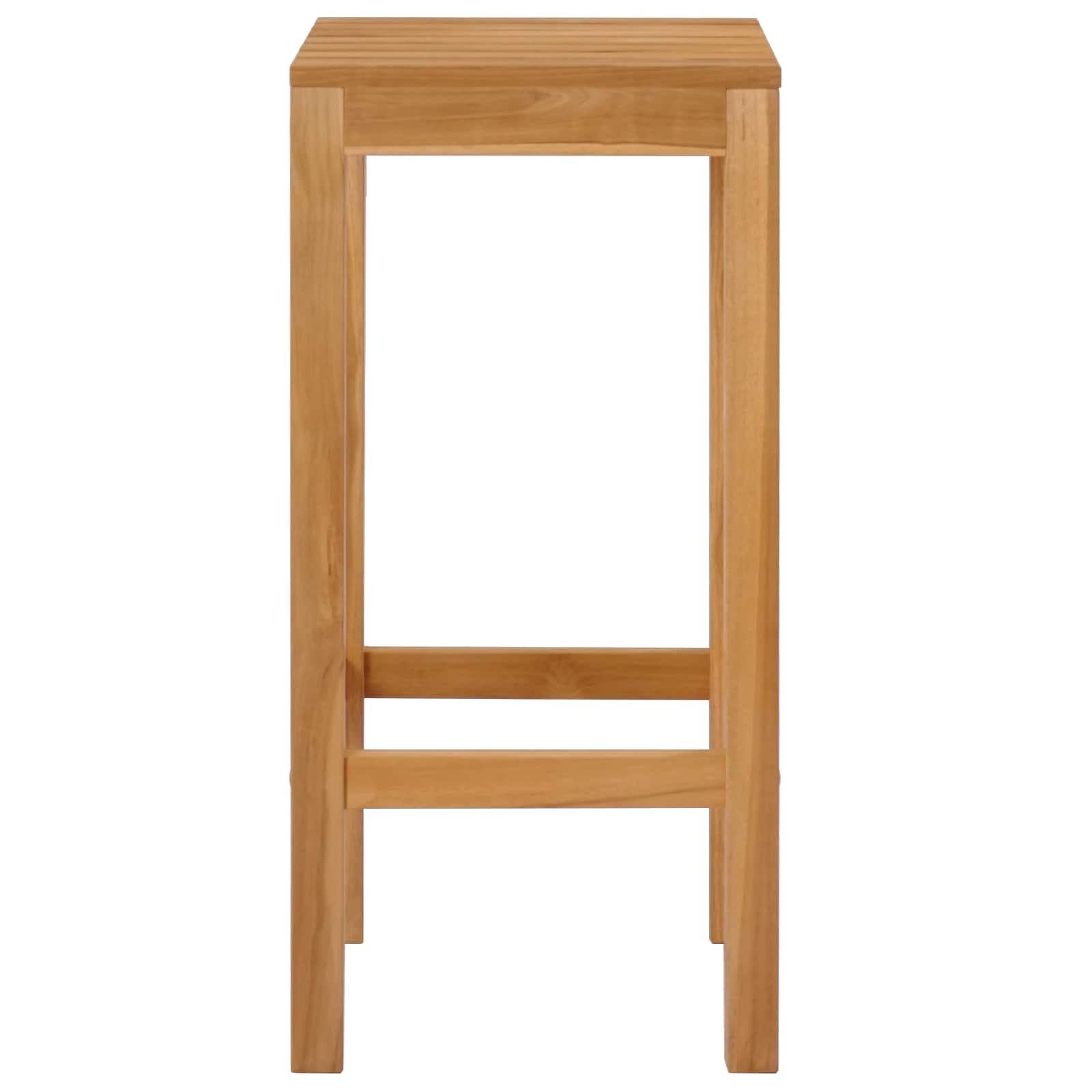 Barska stolica 4 pcs Prirodna 35 x 35 x 75 cm Čvrsto teak drvo
