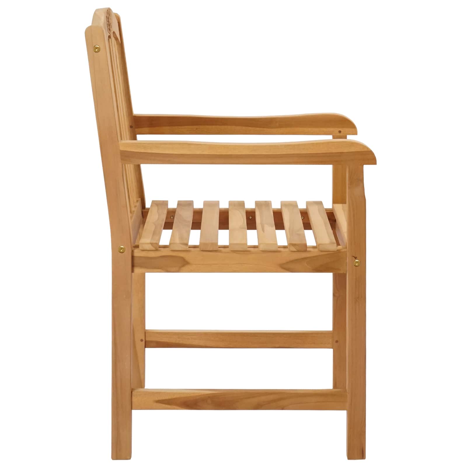 Ručna rezbarena stolica ruža 2 pcs Prirodna 58 x 60 x 90 cm