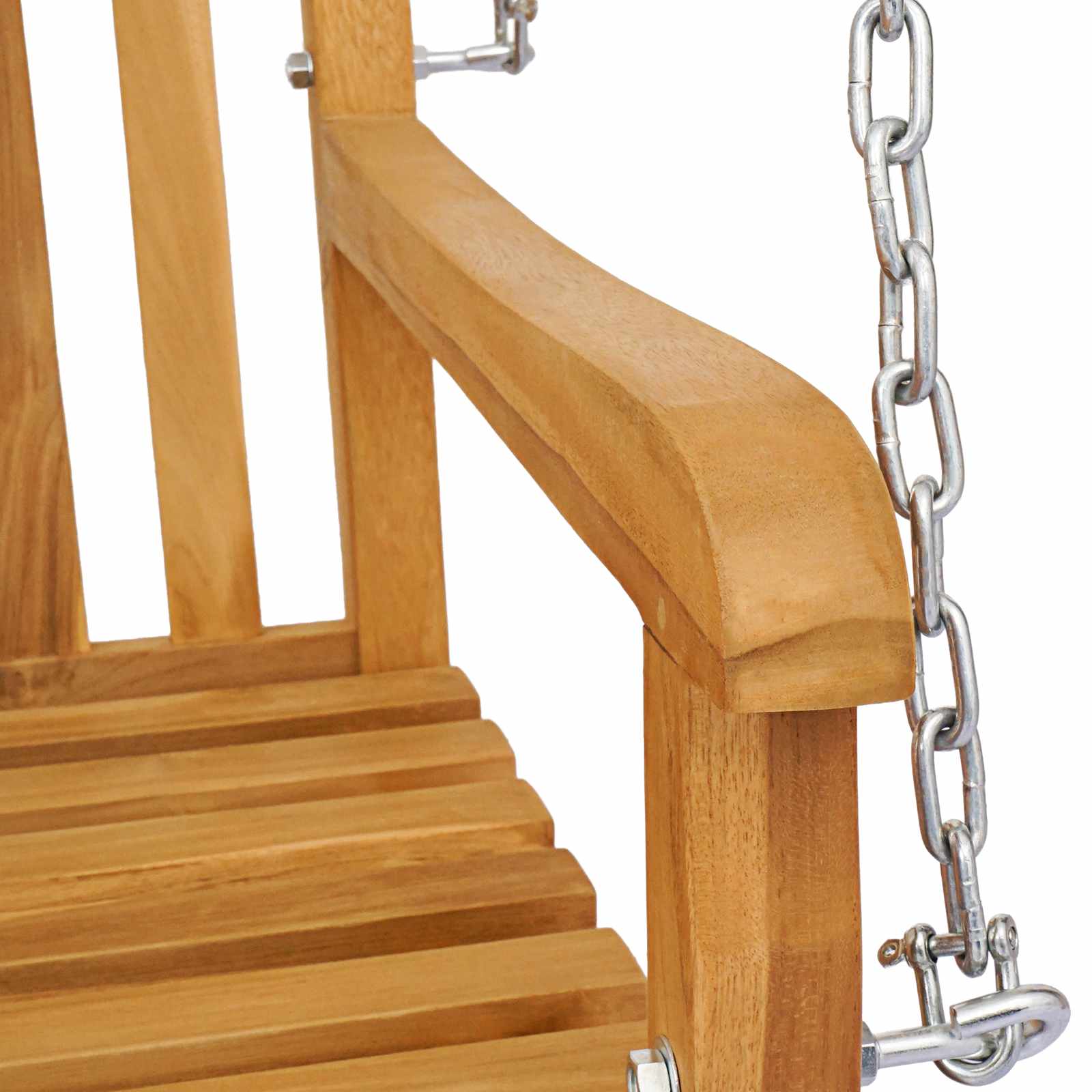 Ljuljačka Prirodna 114 x 61 x 61,5 cm Čvrsto teak drvo