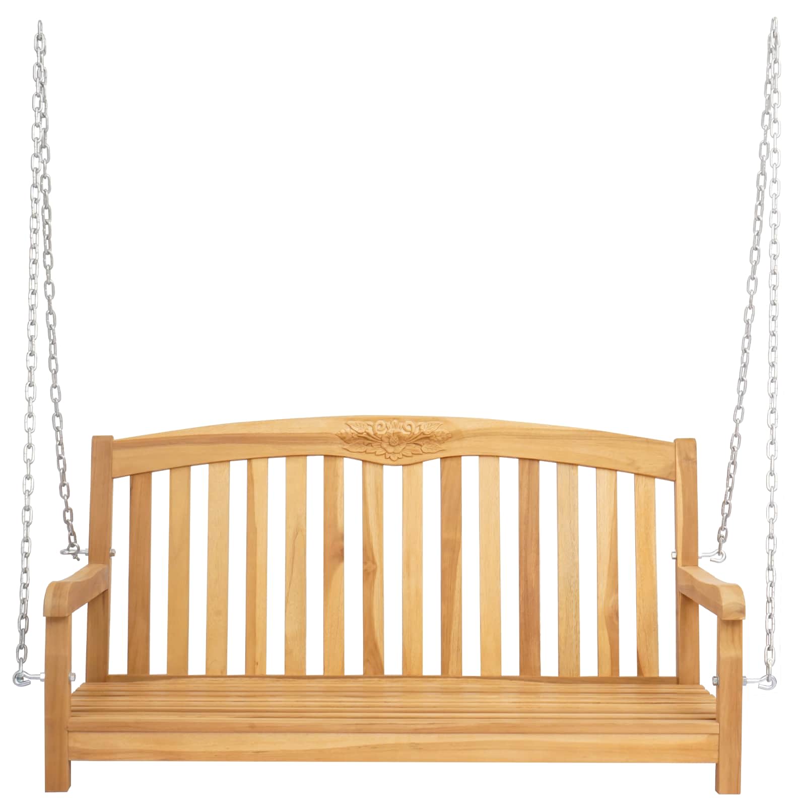 Ljuljačka Prirodna 114 x 61 x 61,5 cm Čvrsto teak drvo