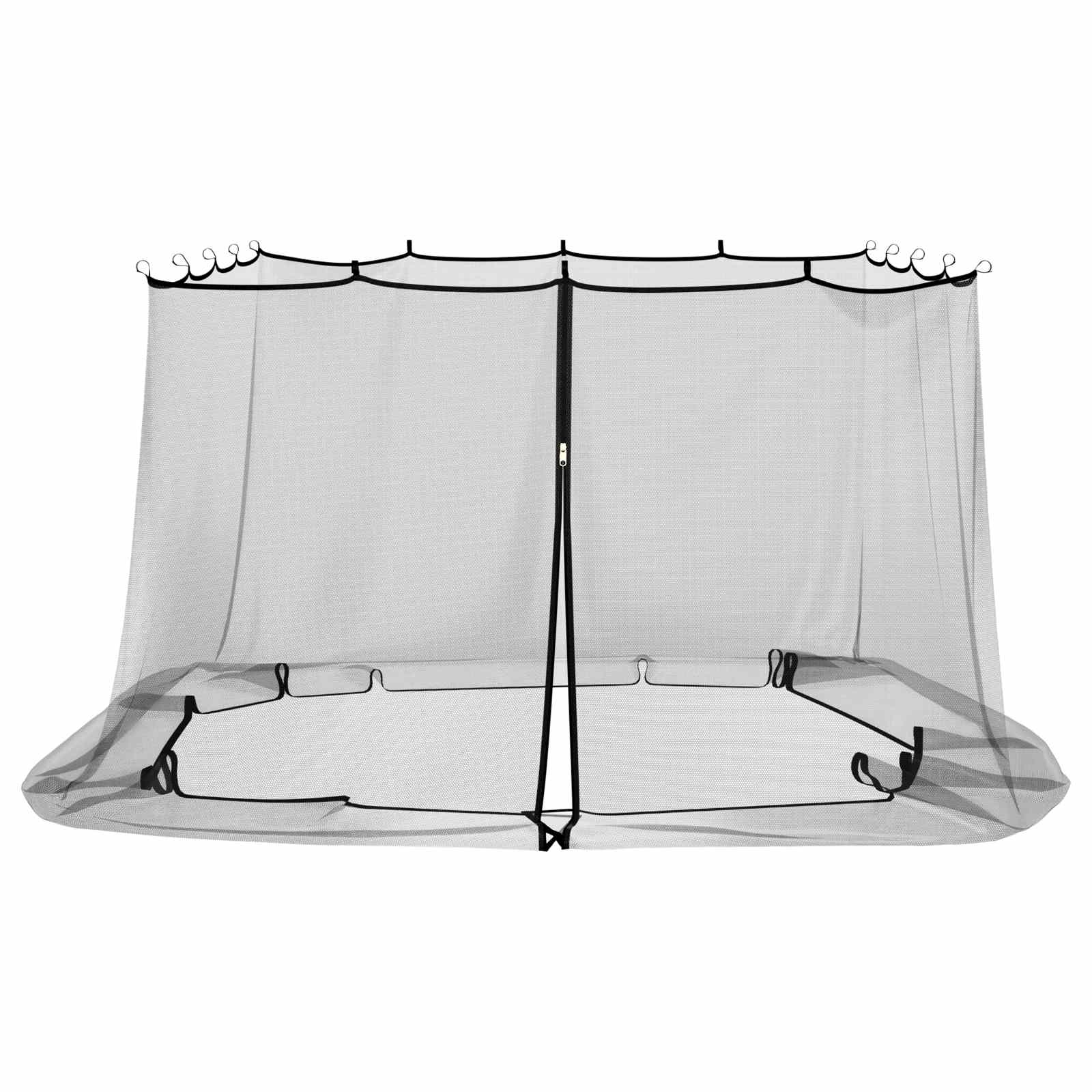 Mreža protiv komaraca za gazebo 220 mesh Crna 3,6 x 3 x 2 m