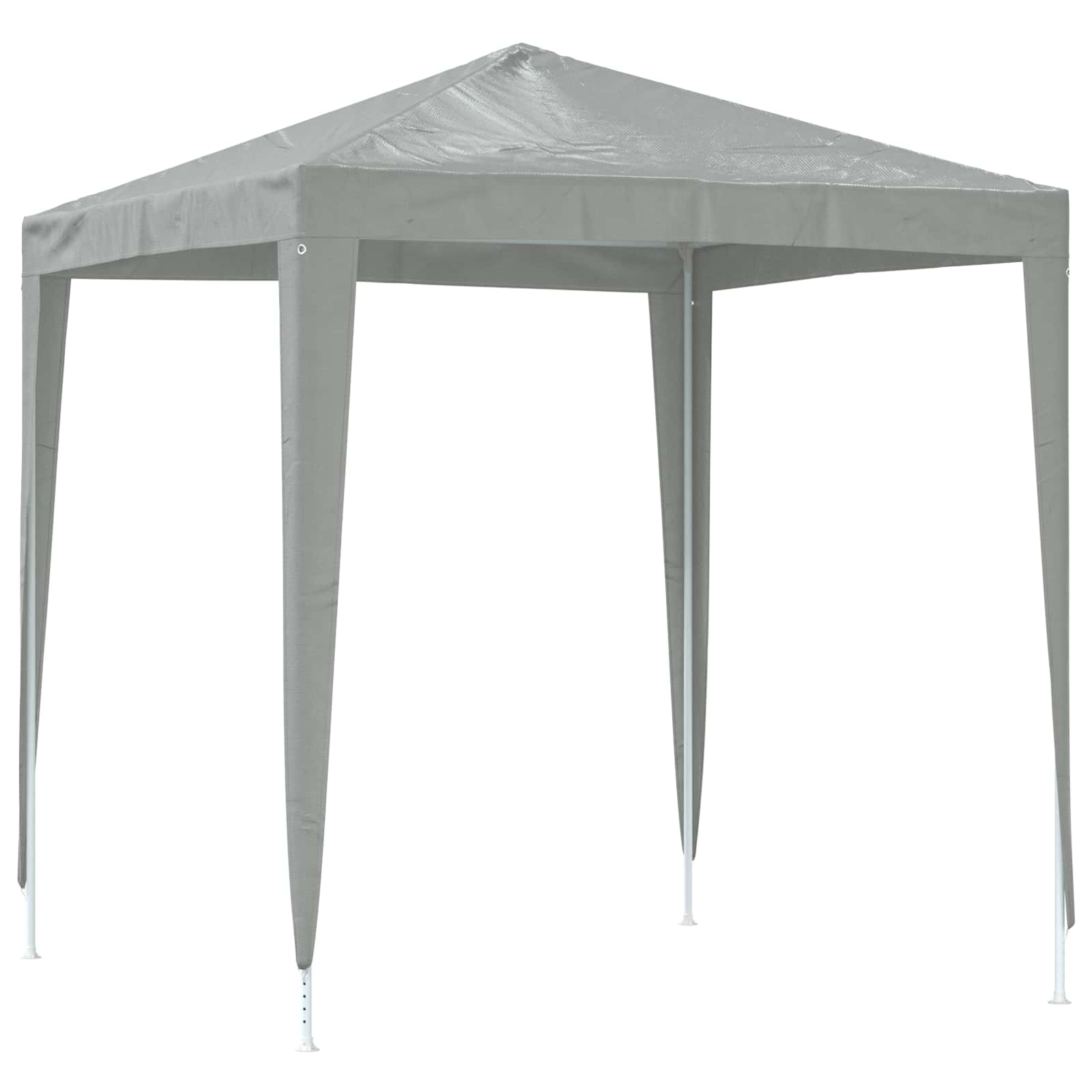 Šator za zabave 200 x 200 x 240 cm Svjetlosiva PE i čelik