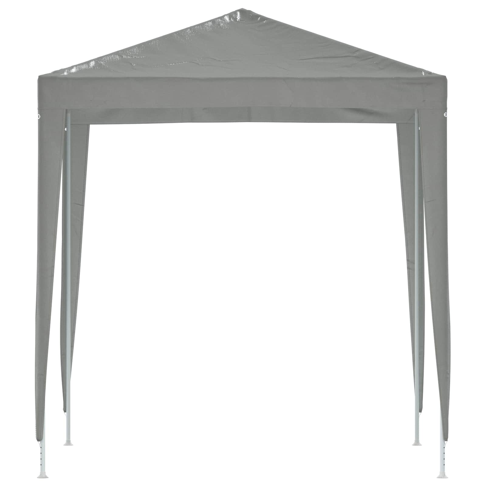 Šator za zabave 200 x 200 x 240 cm Svjetlosiva PE i čelik