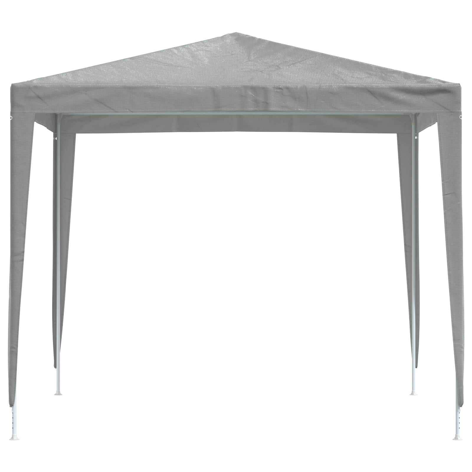 Šator za zabave 250 x 250 x 240 cm Svjetlosiva PE i čelik