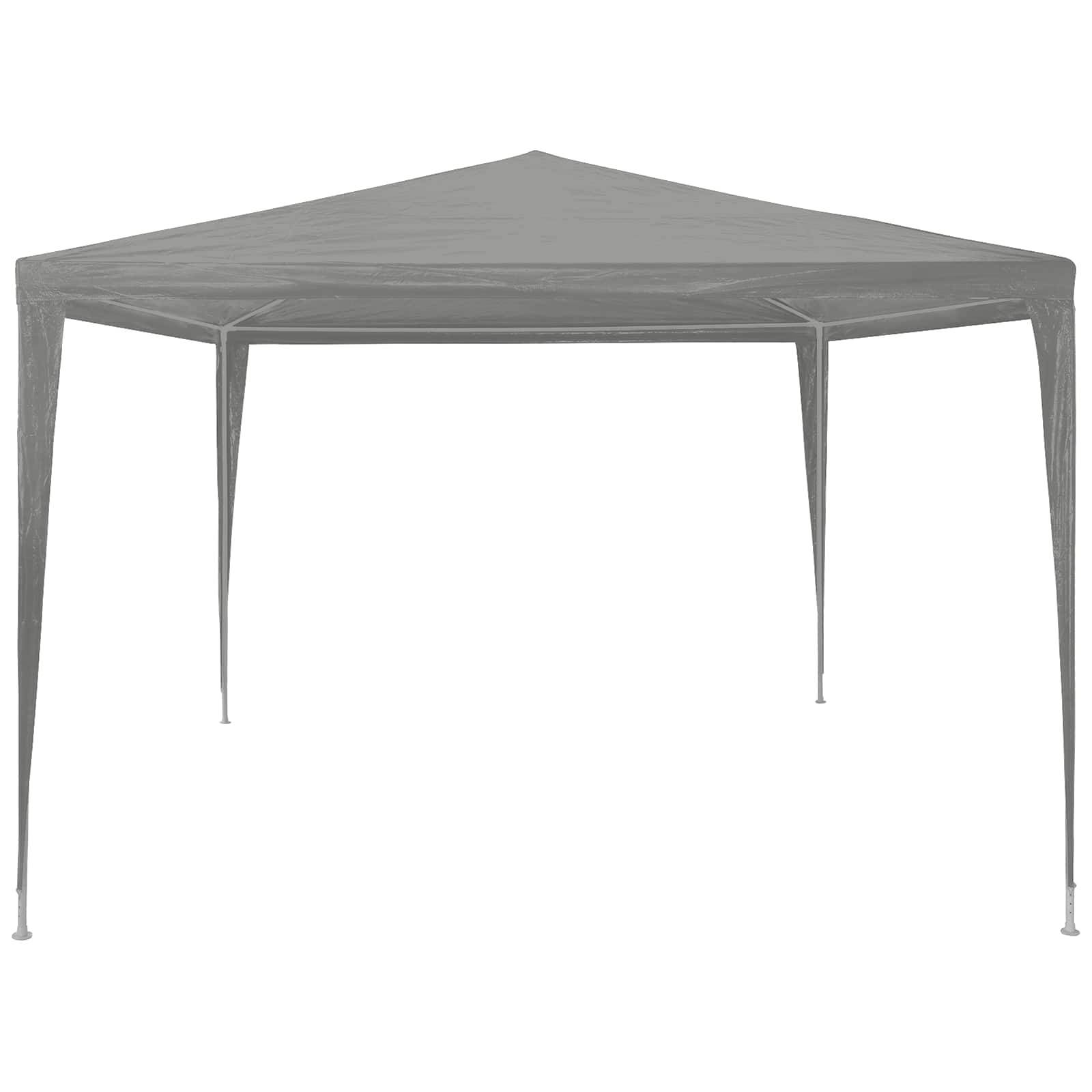 Šator za zabave Svijetlo siva 300 x 300 x 255 cm PE i čelik