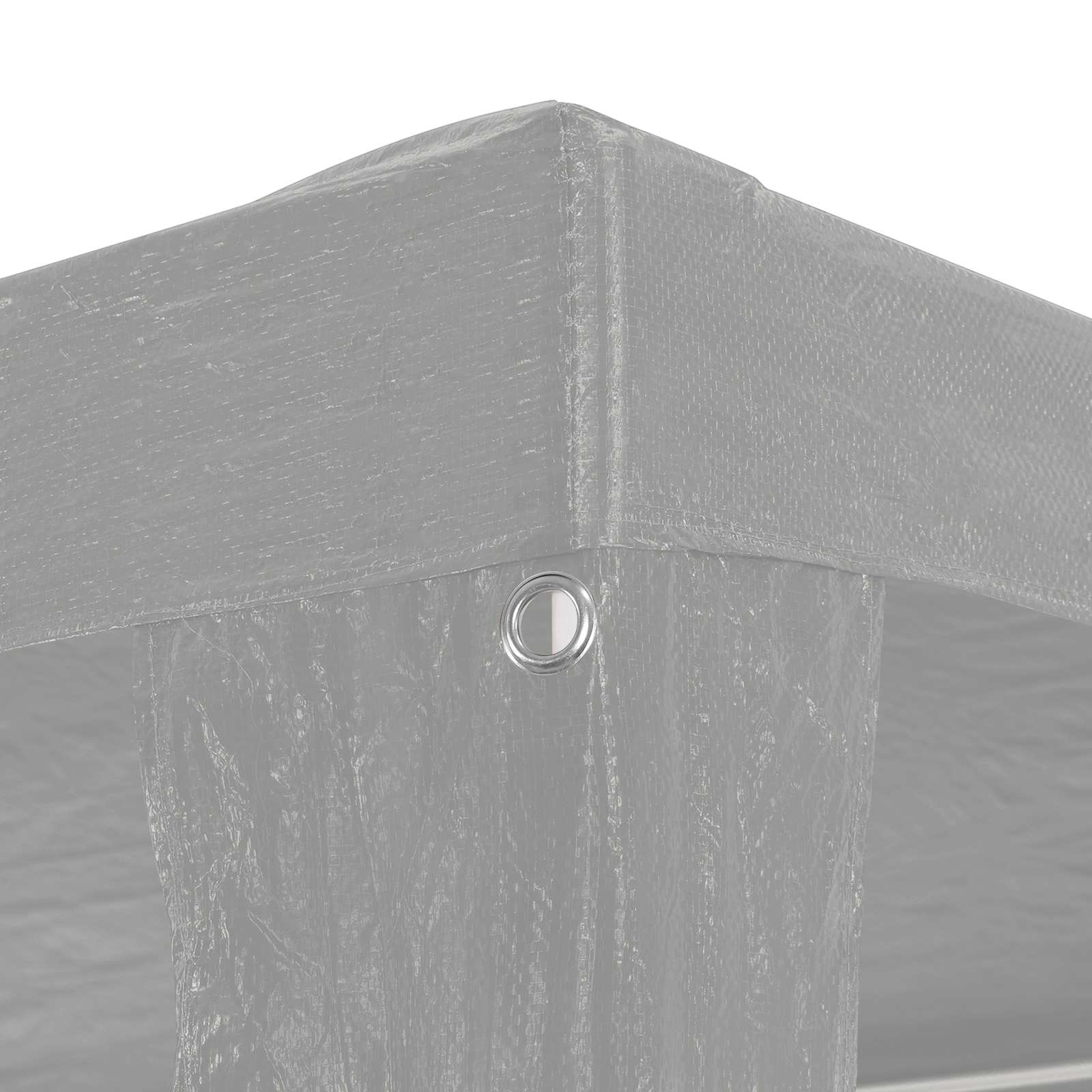 Šator za zabave Svijetlo siva 900 x 300 x 255 cm PE i čelik