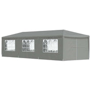Šator za zabave 900 x 300 x 255 cm Svjetlosiva PE i čelik