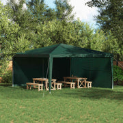 Zid šatora za zabavu 2 pcs Zelena 400 x 195 cm PE i čelik
